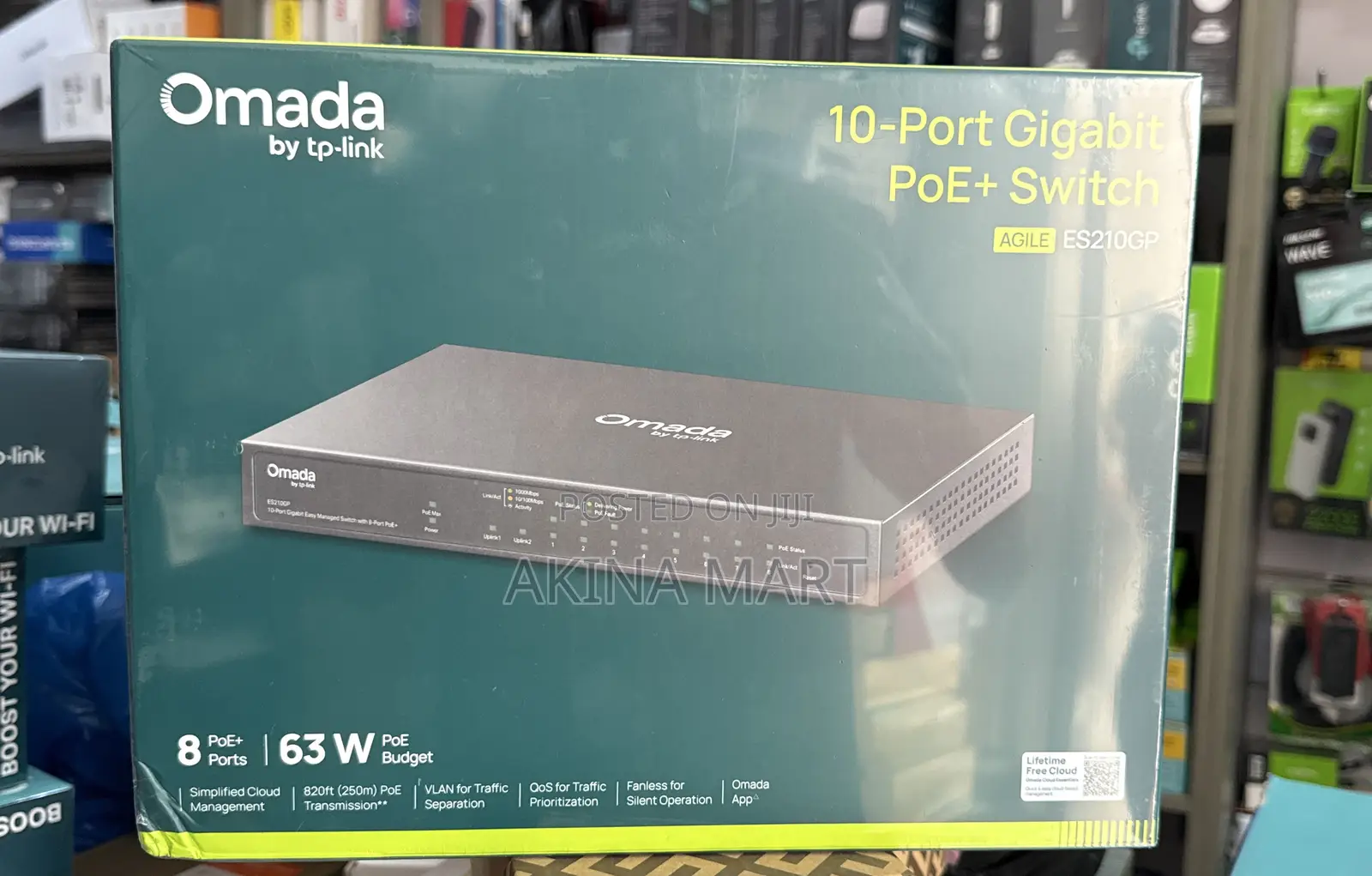 Omada Tp Link 10 Port Gigabyte Poe Switch Es210gp