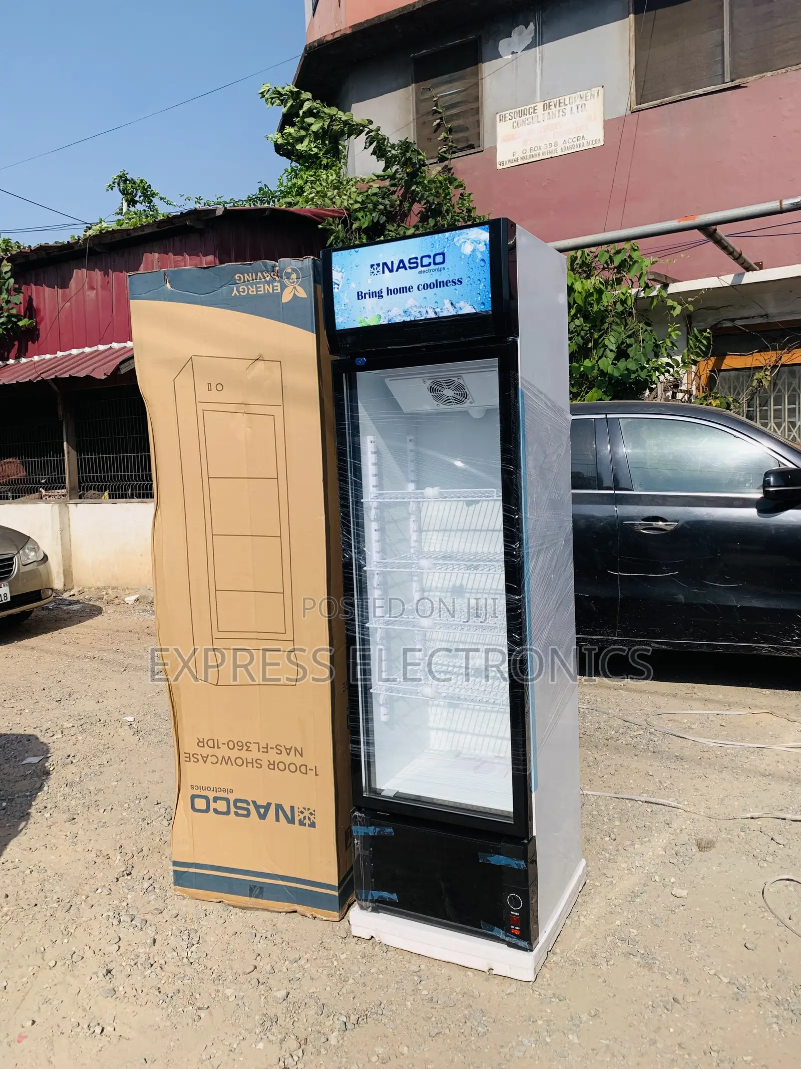 Brand New Single Door Display Fridge Nasco Nasfl360-1dr