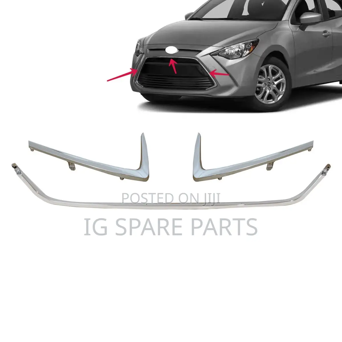 Toyota Yaris Ia 2016-2018 Bumper Chrome