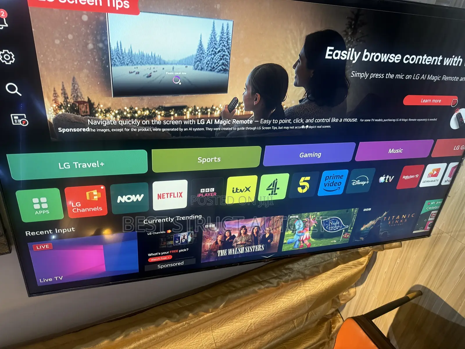 Uk Used 75 Inches Lg Smart Satellite Tv