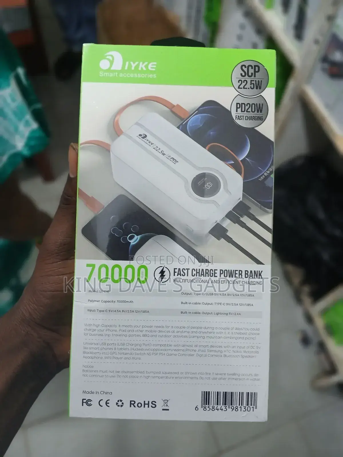 Iyke Fast Charge 70000mah Power Bank
