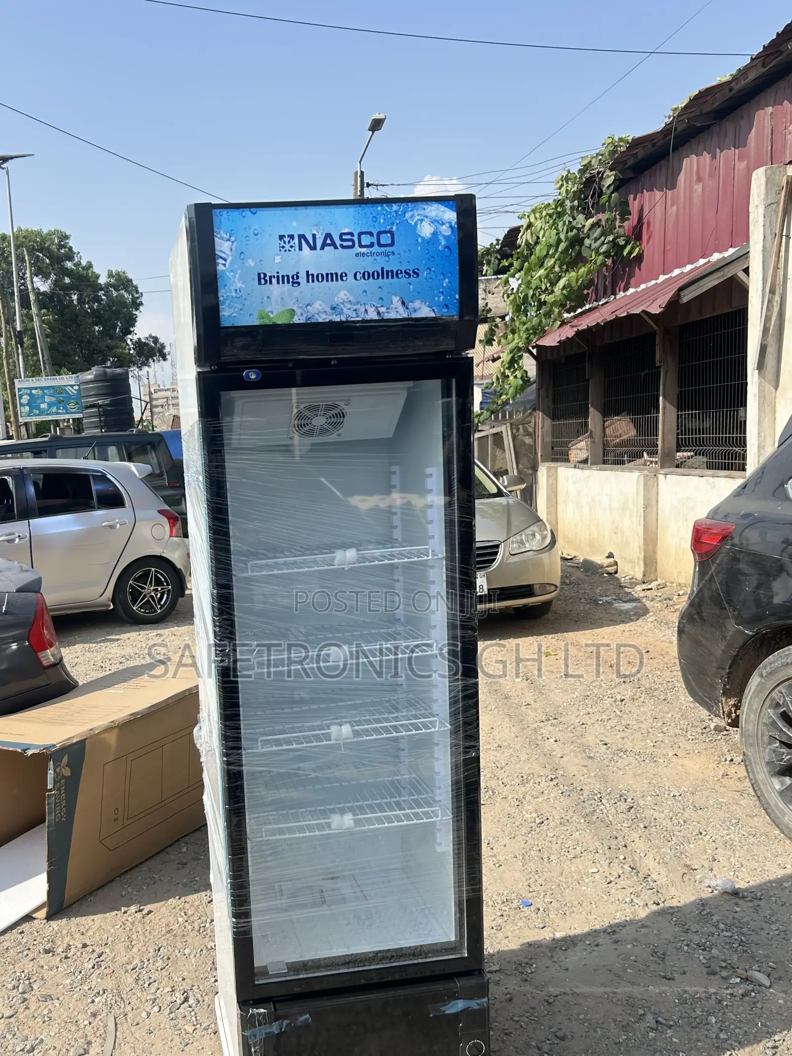 Exclusive Fast Singledoor Display Glass 288 Liters Nasfl350-1dr Fridge