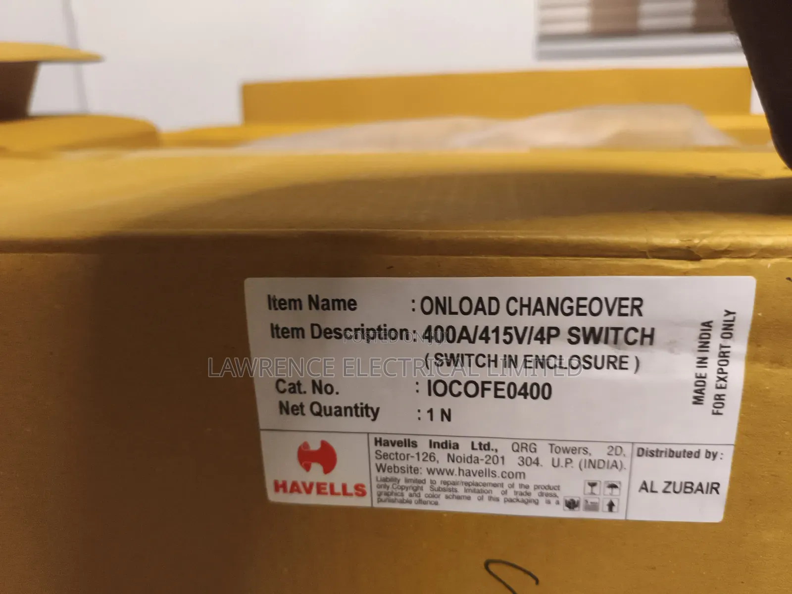 Change Over Switch 400amps Manual