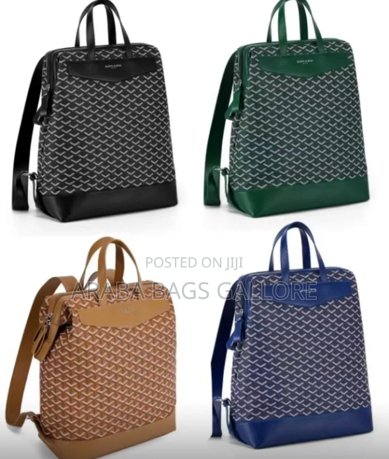 Original Designer Leather Laptop Backpack