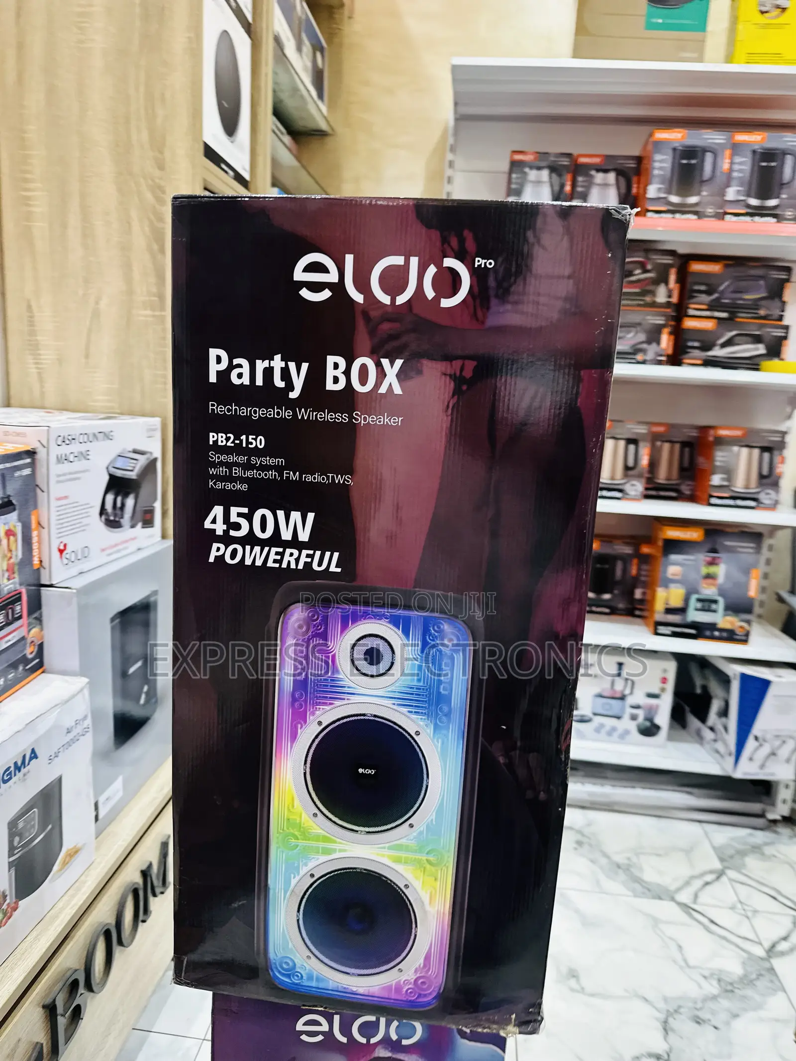 Shop From 10gig Store Black Eldo Pb1-100 Double 6,5"Speaker Bluetooth