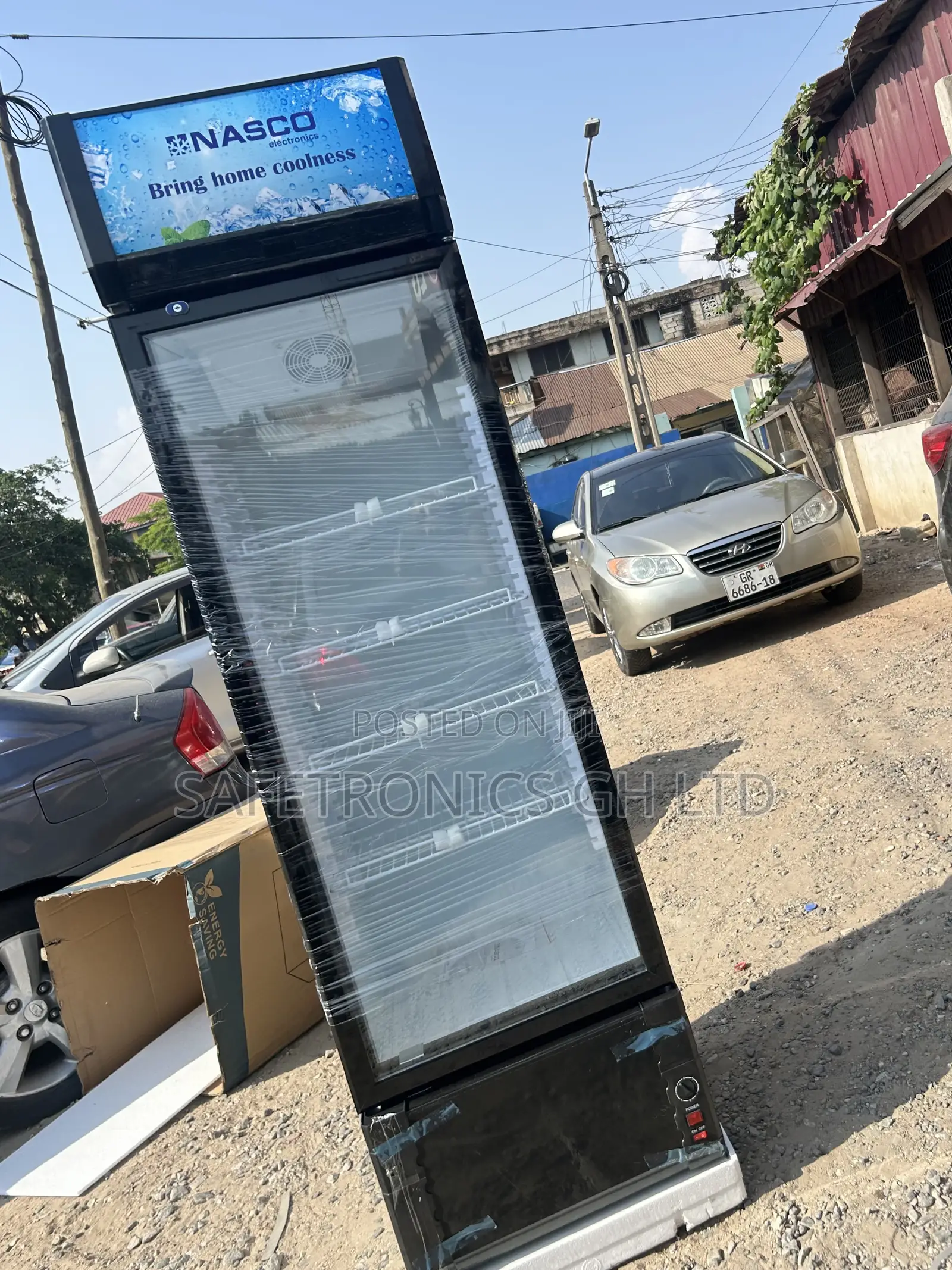Newly Premium Display Nasfl360-1dr Singledoor Glass Fridge