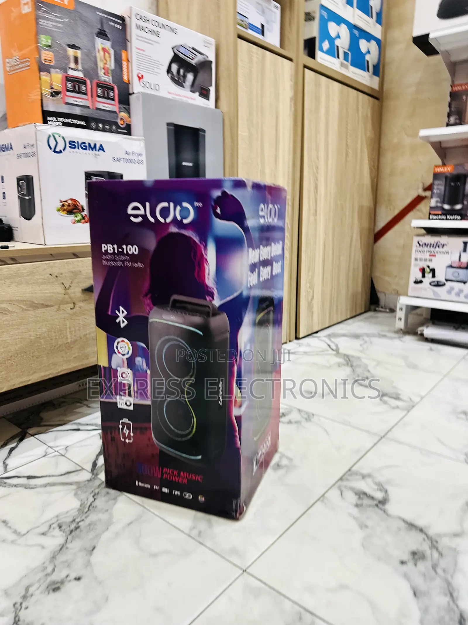 Zealous Sleek Black Eldo Pb2-150 Double 8"Speaker