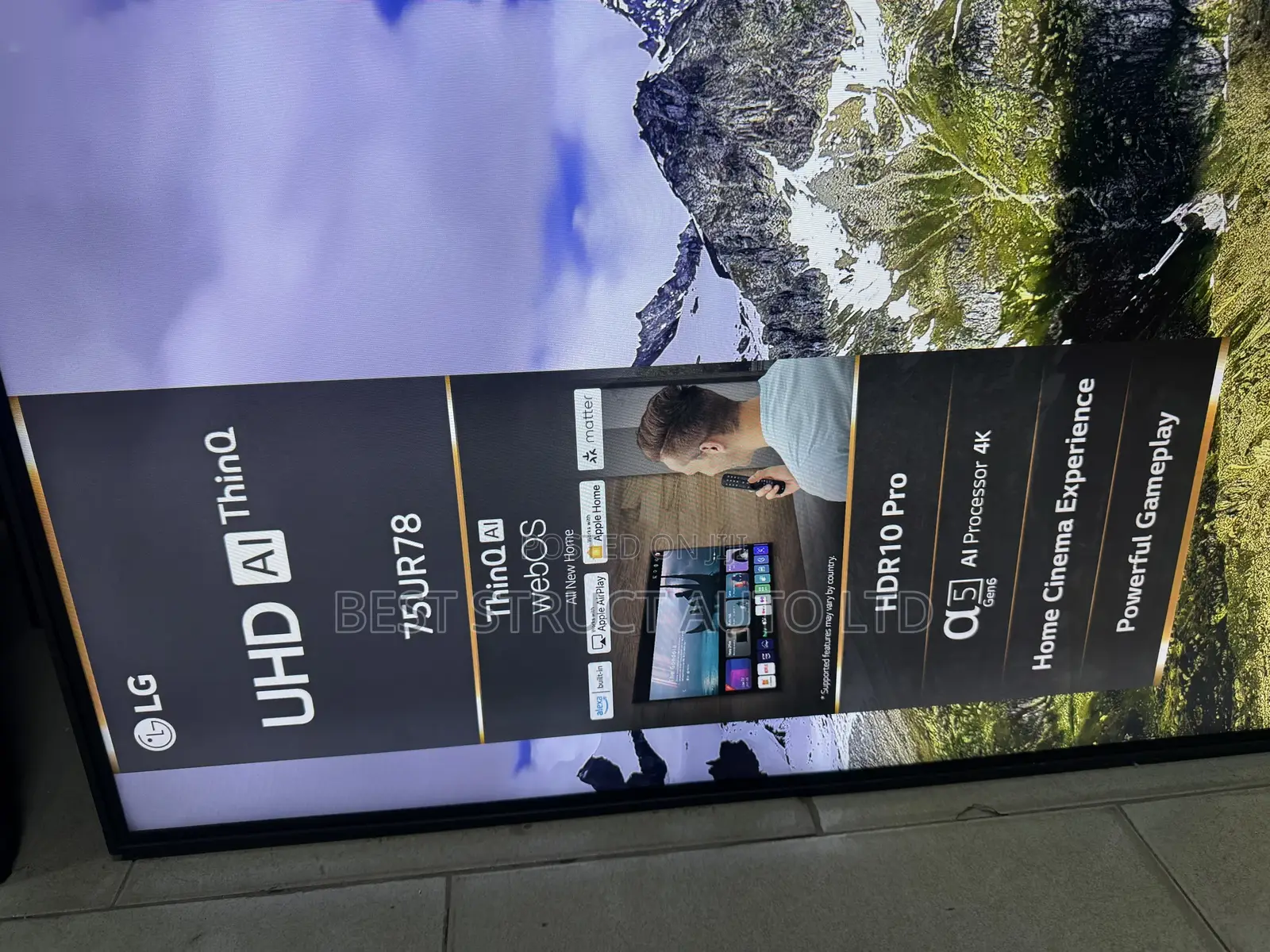 Almost New Lg 75 Inches Thinq Ai Satellite Tv