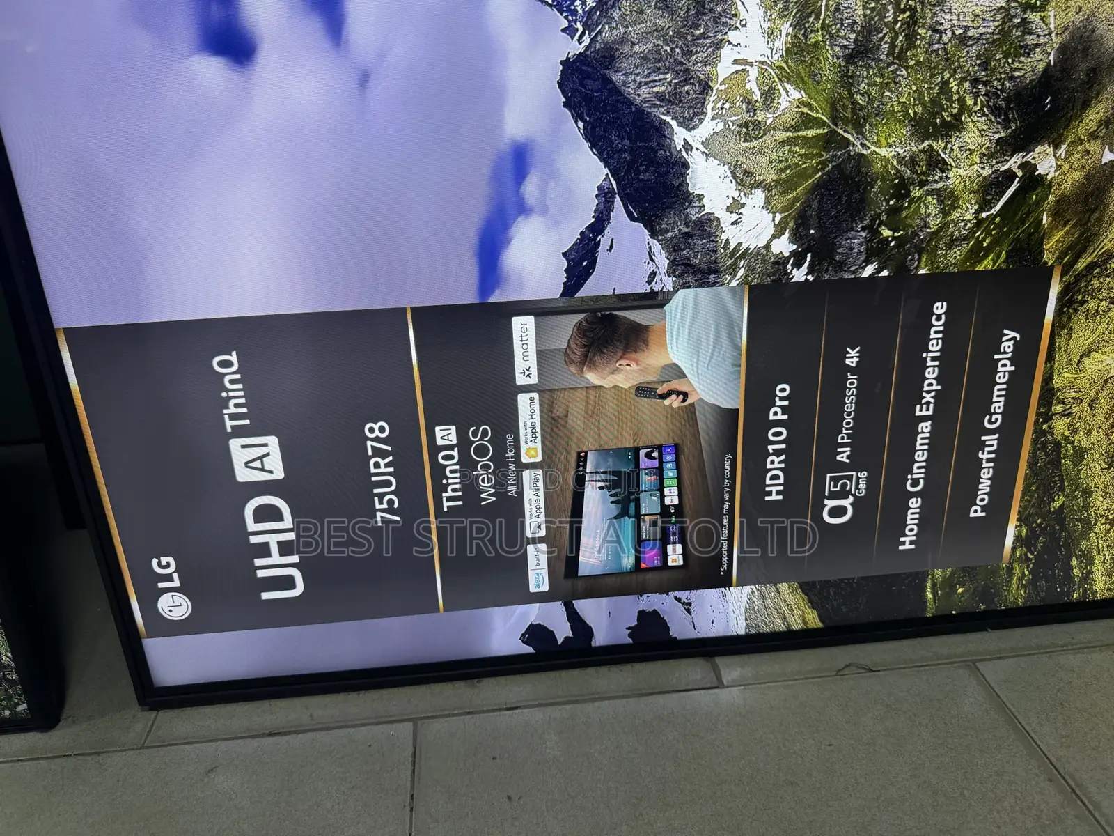 Almost New Lg 75 Inches Thinq Ai Satellite Tv