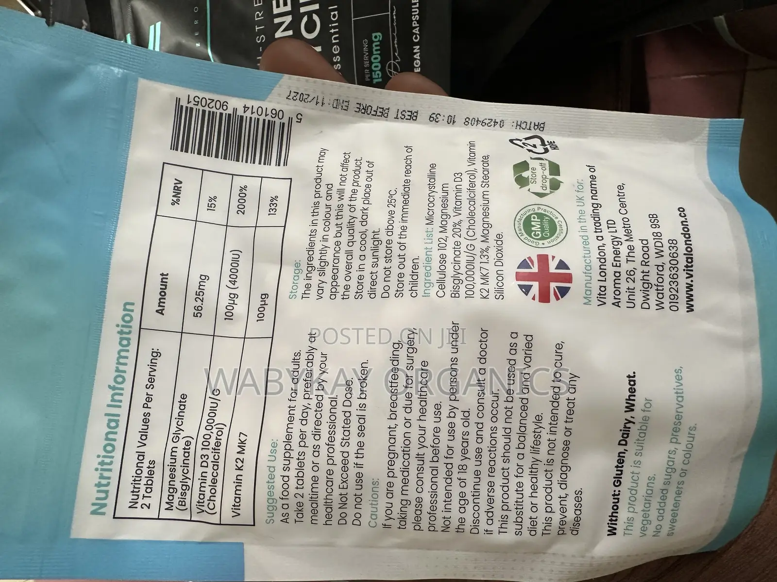 D3 With Added Magnesium Glycinate