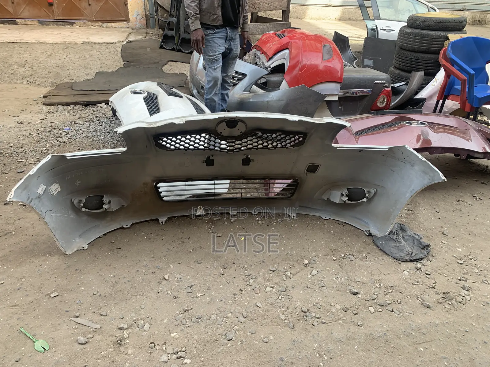 Toyota Vitz 2009-2010 Front Bumper With Fog Light Cover