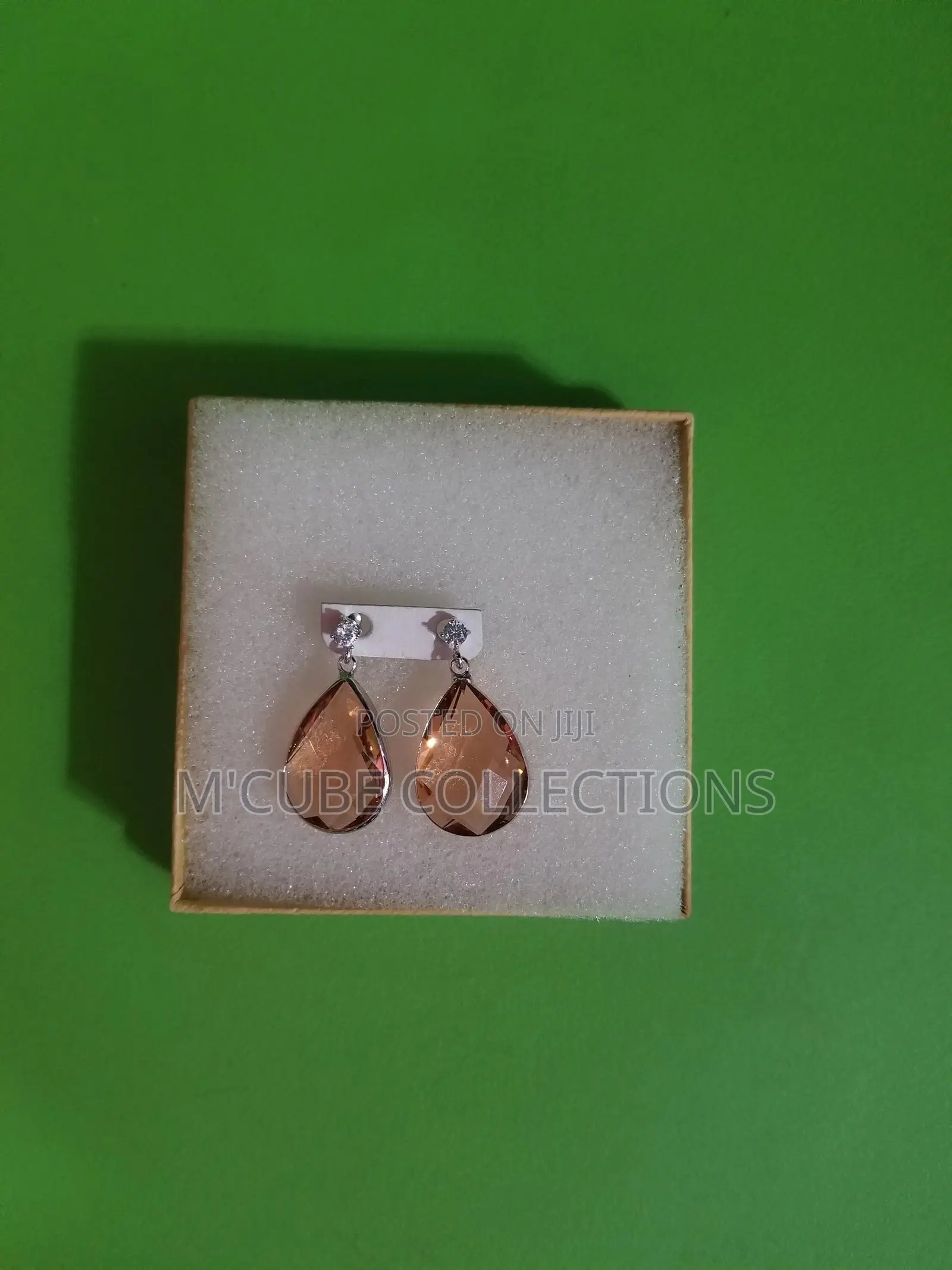 Rose Gold Teardrop Earrings