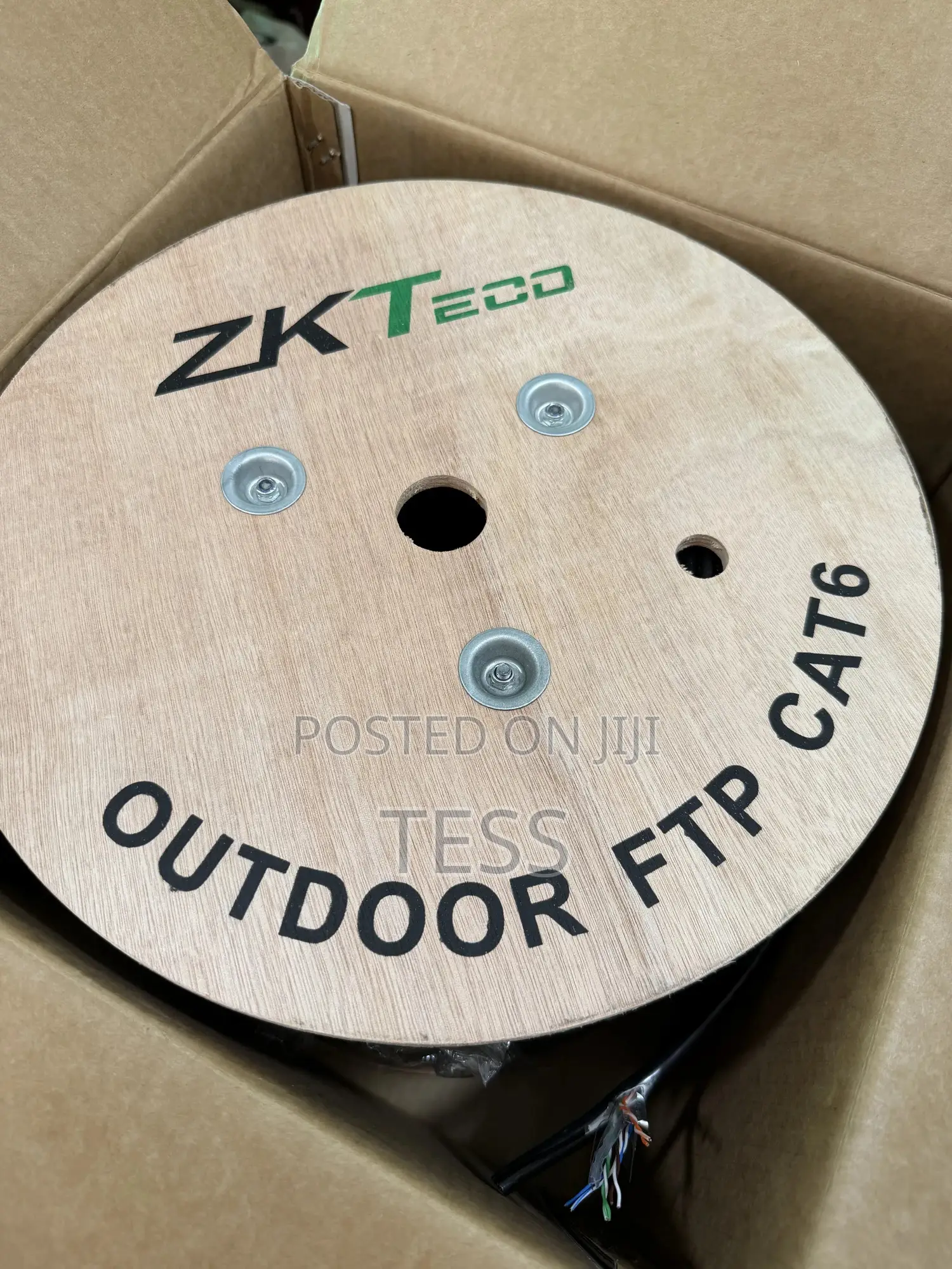 Zkteco Cat6 Ftp Outdoor Network Cable 305m 23awg Copper Clad Aluminum