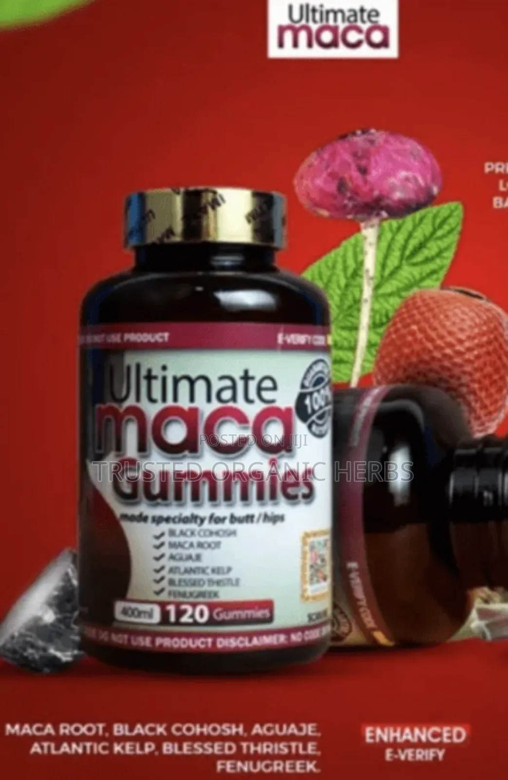Buy Ultimate Maca Gummies for Bigger Butt and Hips - 120 Gummies