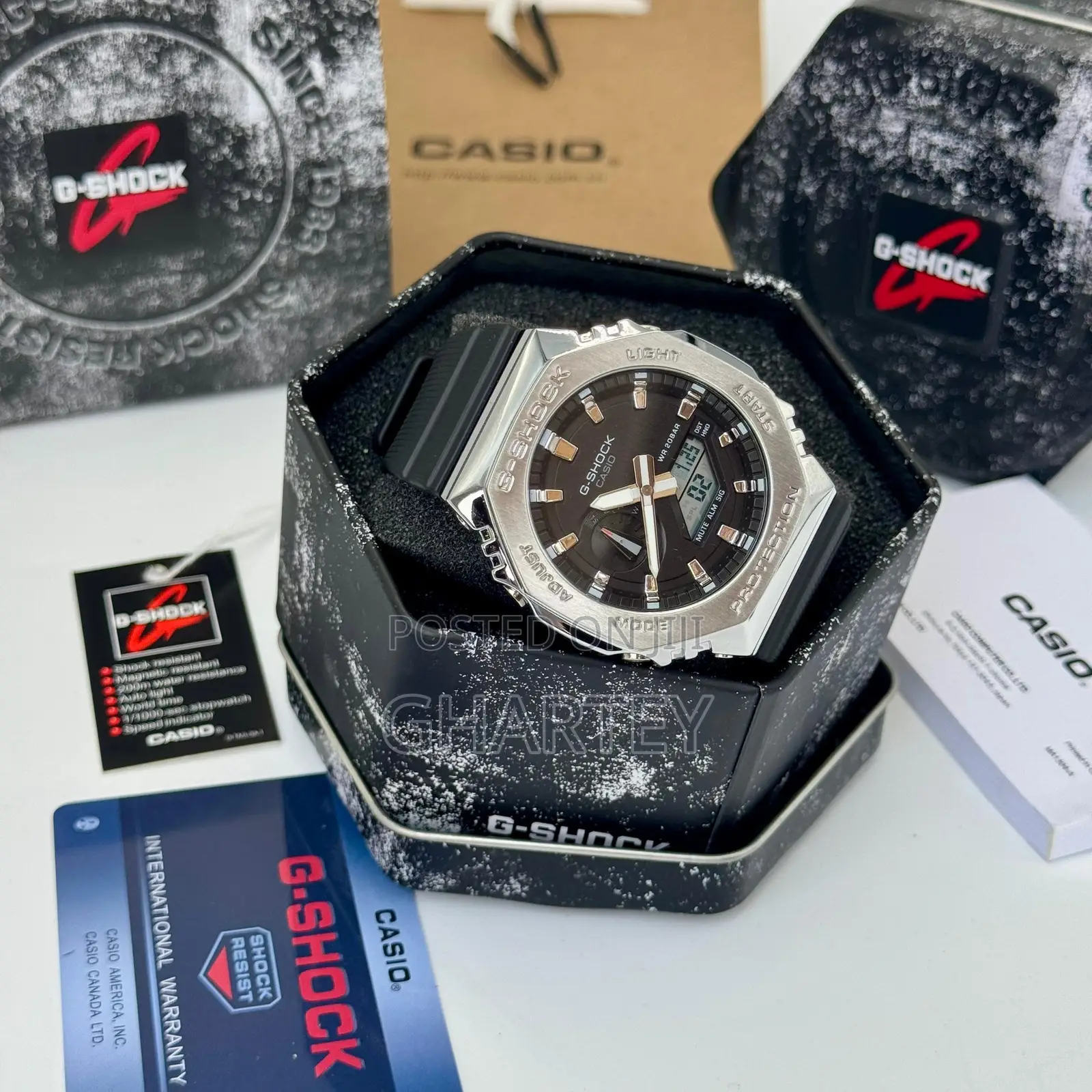 Gshock 200m Waterproof Dual Time Quality Watch