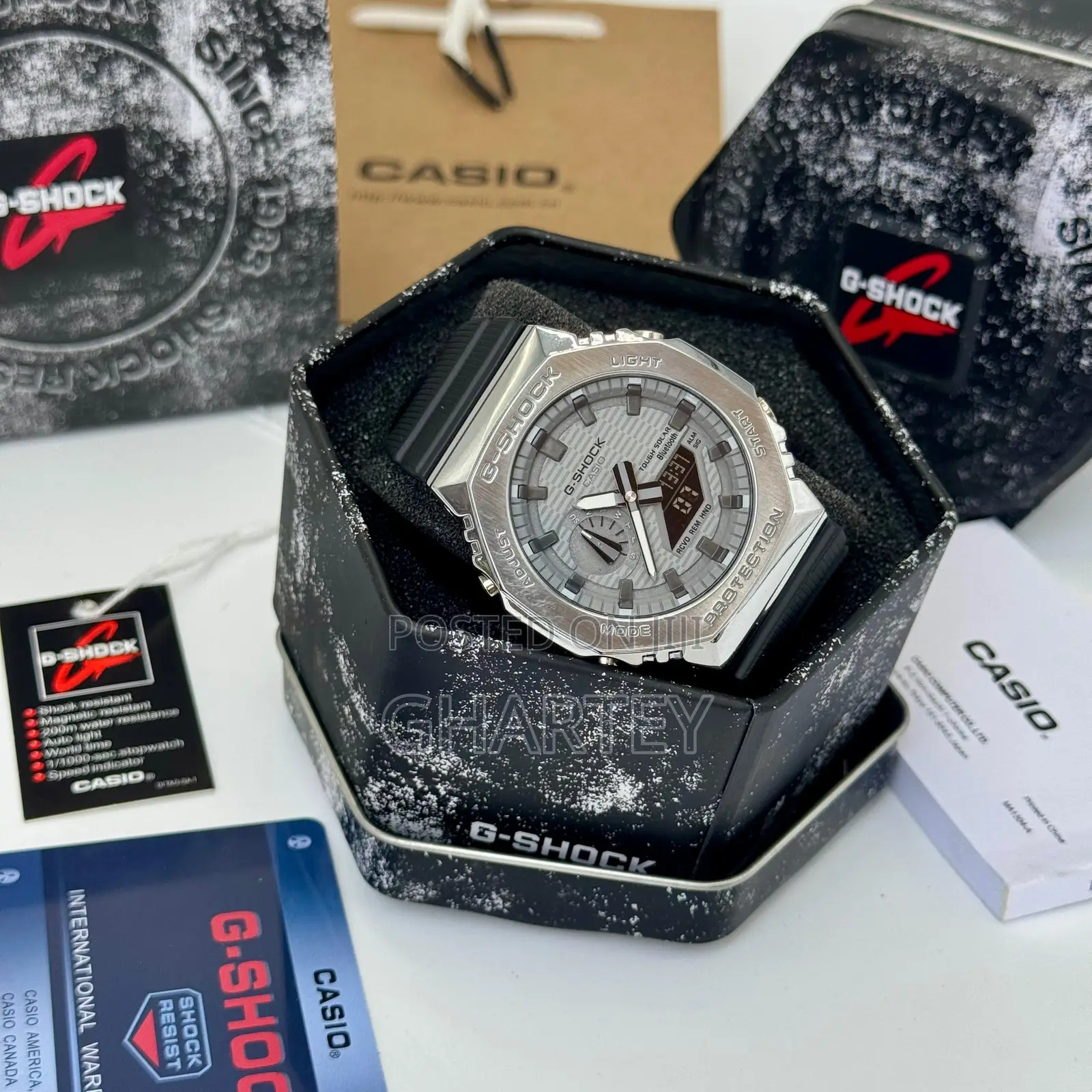 Gshock 200m Waterproof Dual Time Quality Watch