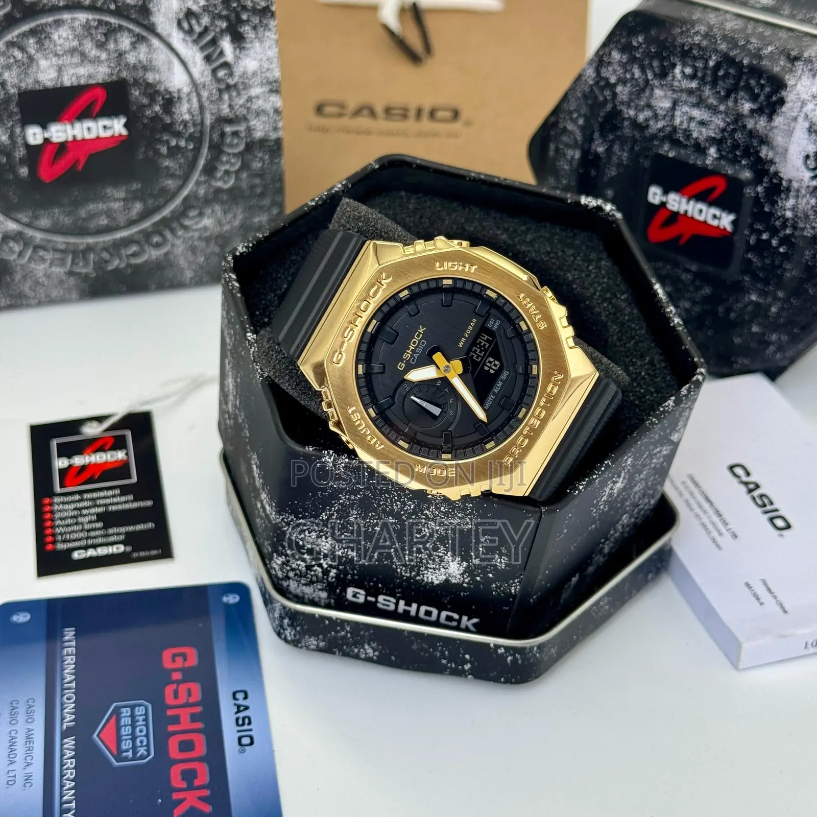 Gshock 200m Waterproof Dual Time Quality Watch