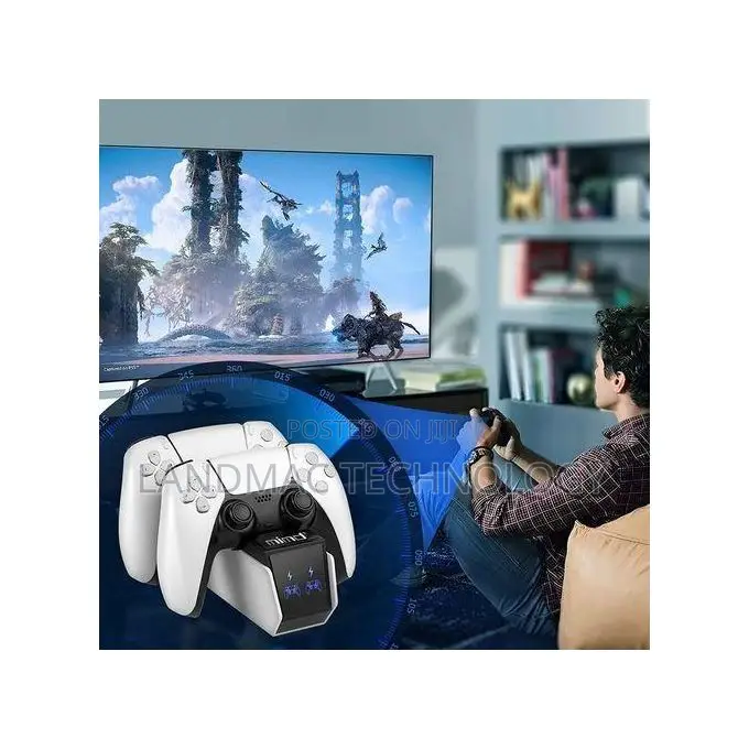 Ps5 Controller Charger, Fast Charging Station for Dual Ps5 Controllers