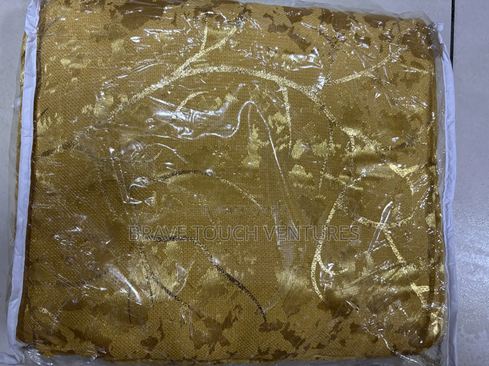 Long Blackout Curtain 2 Piece Designed Gold