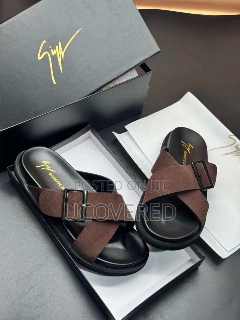 Zanotti Leather Men’S Slippers