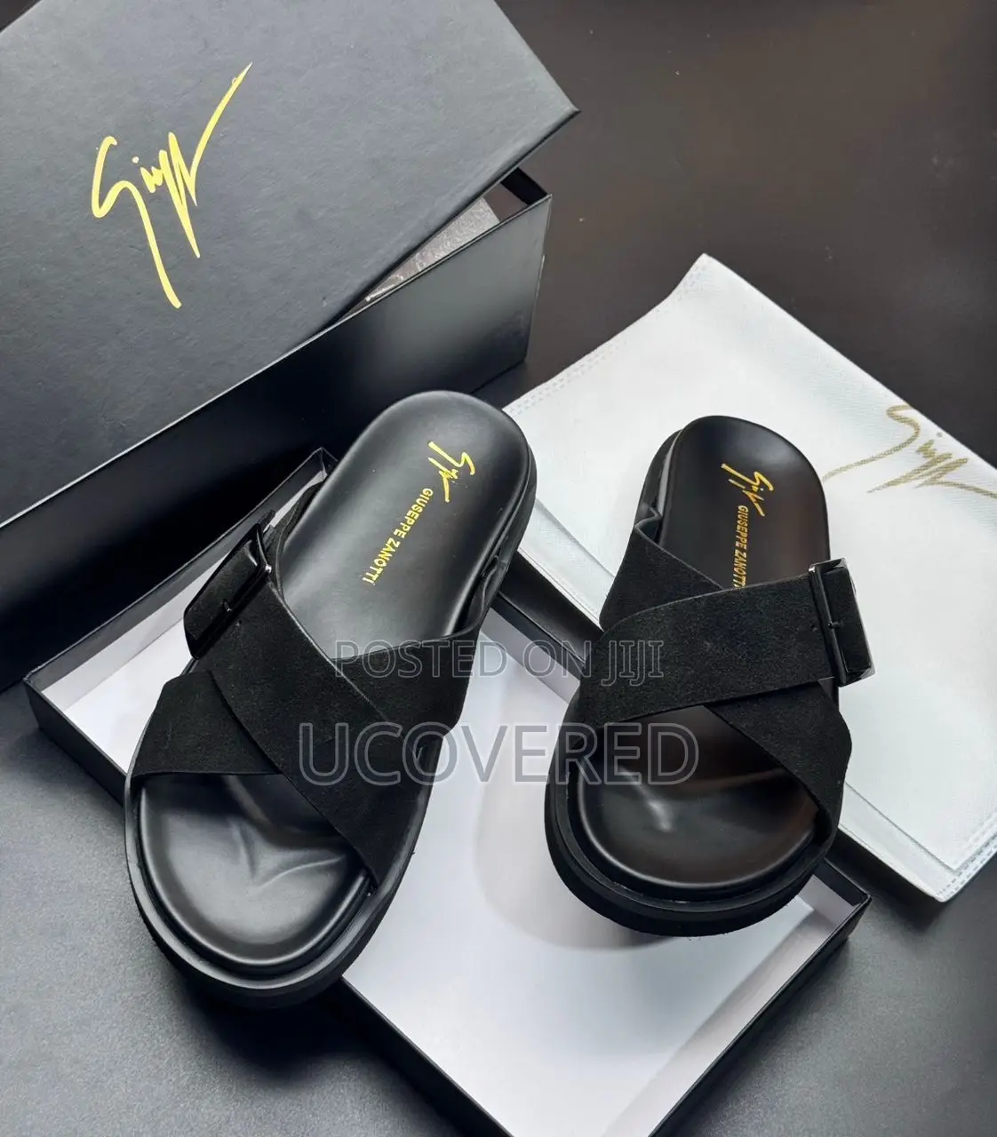 Zanotti Leather Men’S Slippers