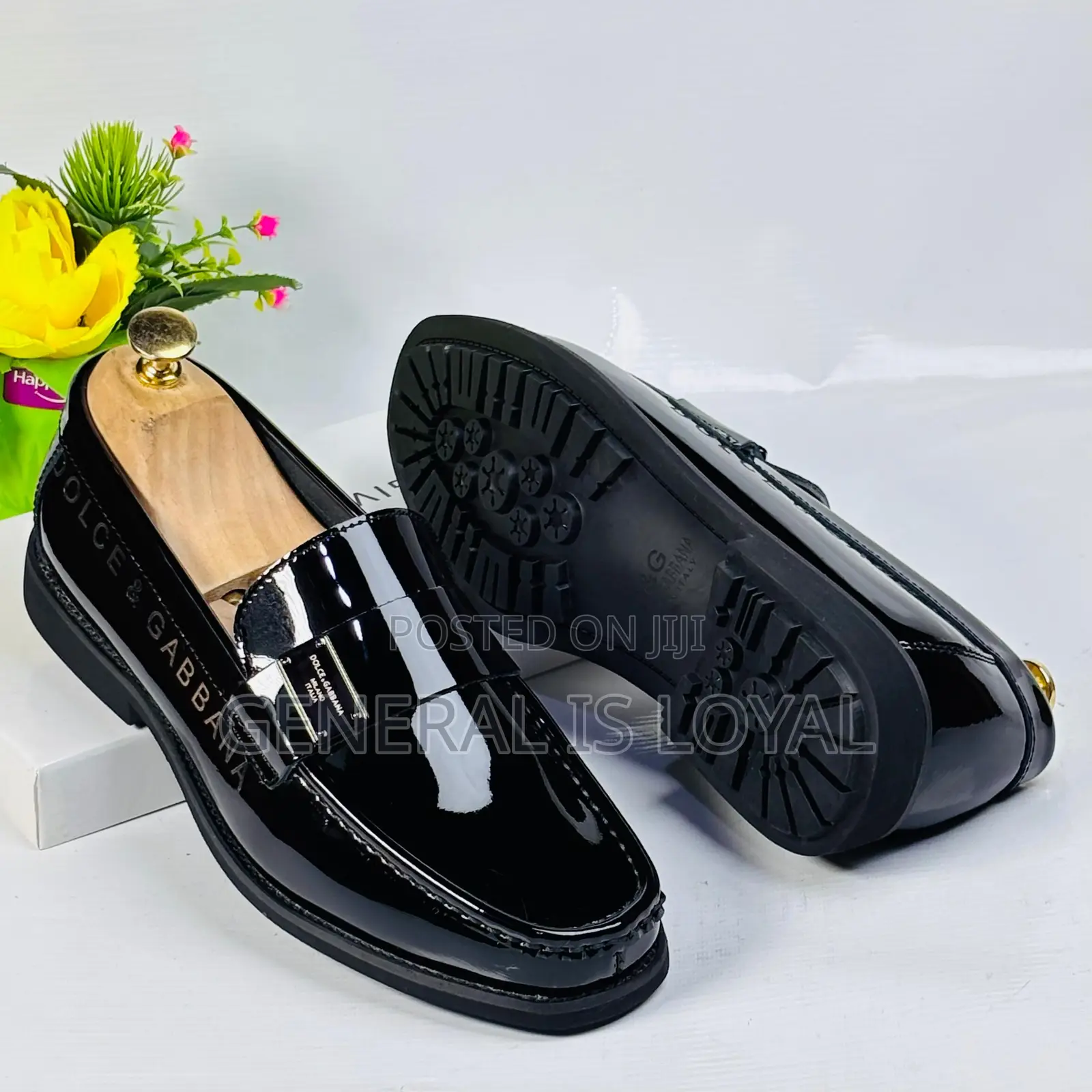 Dolce And Gabbana Black Mirror Men’S Loafers