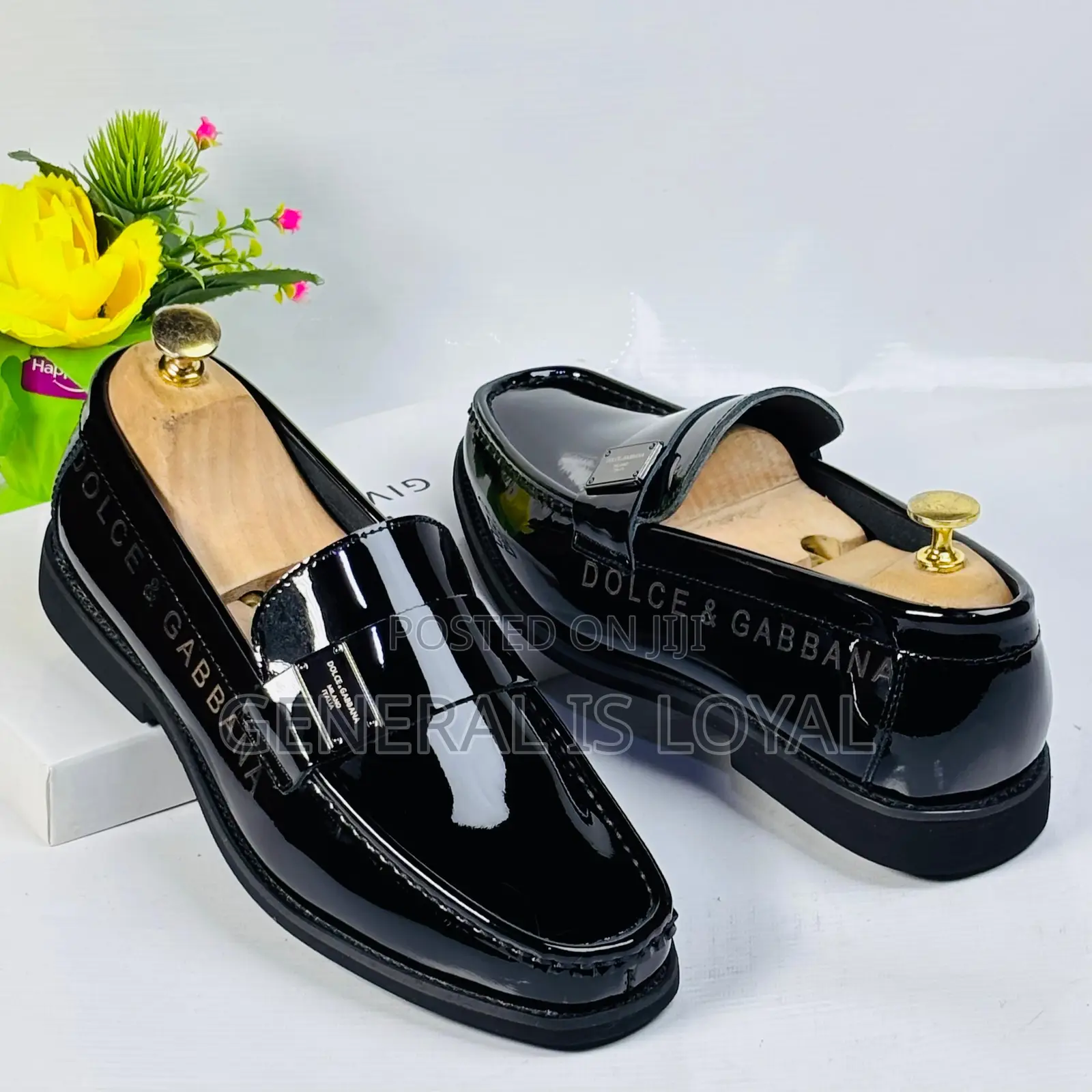 Dolce And Gabbana Black Mirror Men’S Loafers