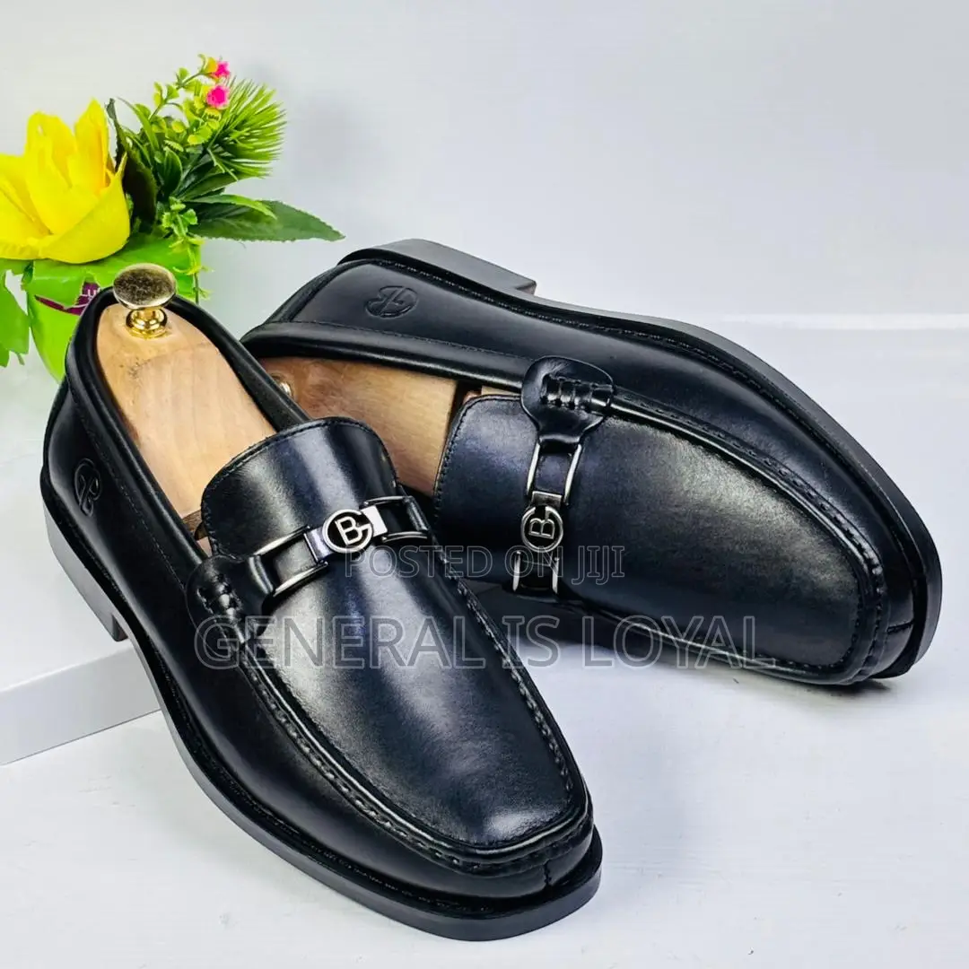 Gianfranco Butteri Black Leather Men’S Loafers