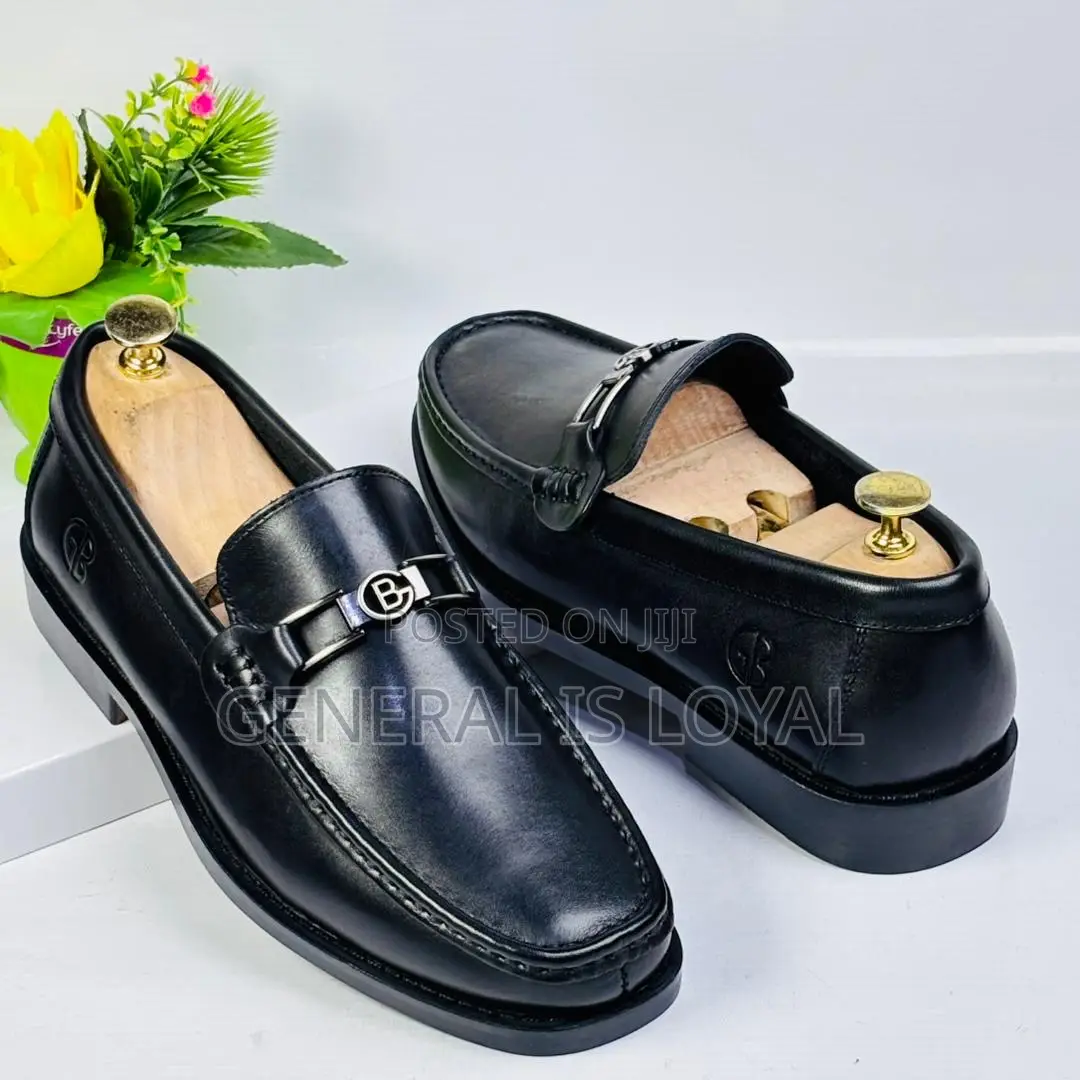 Gianfranco Butteri Black Leather Men’S Loafers