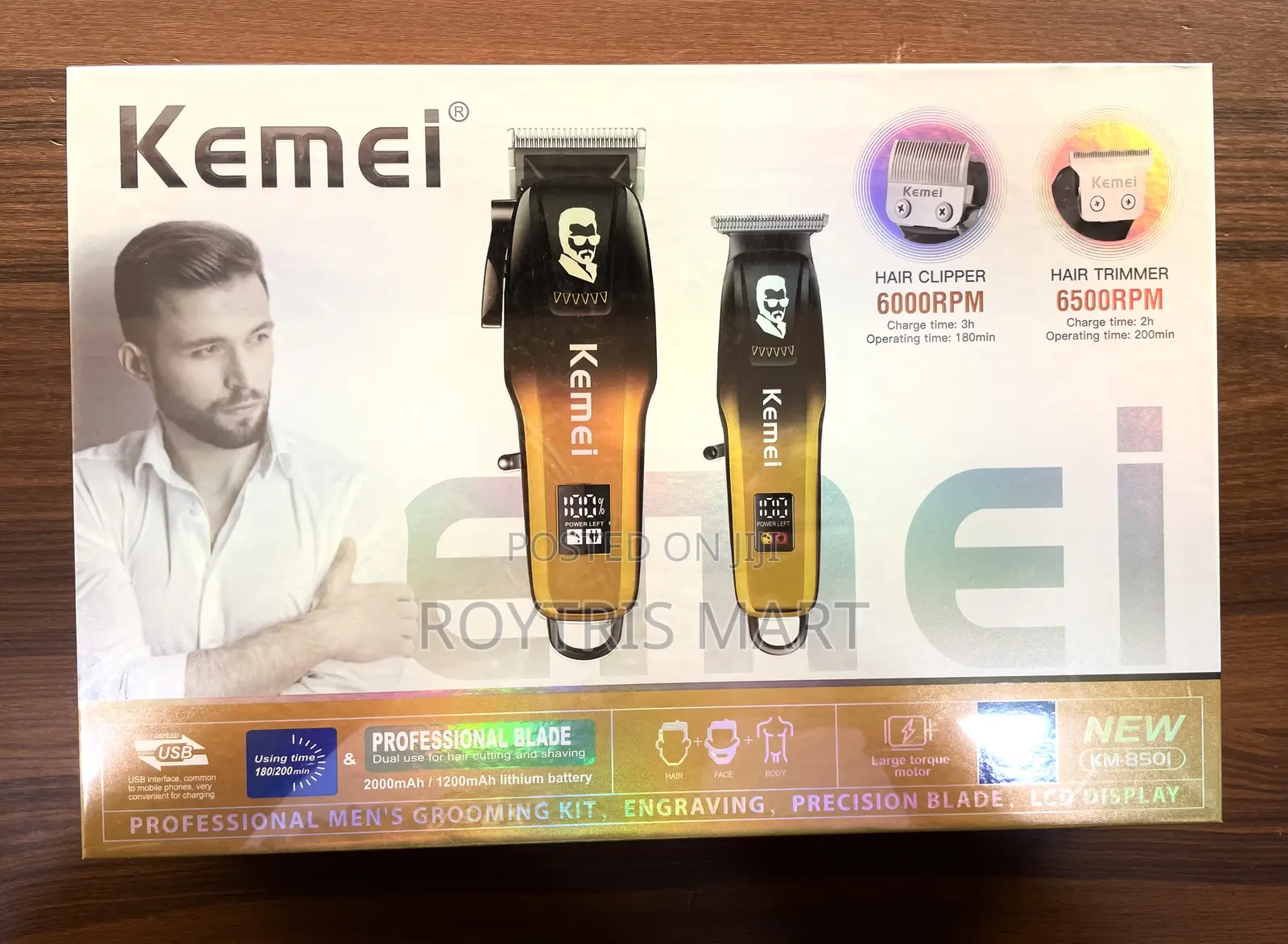 Kemei Hair Kits Trimmer and Clipper