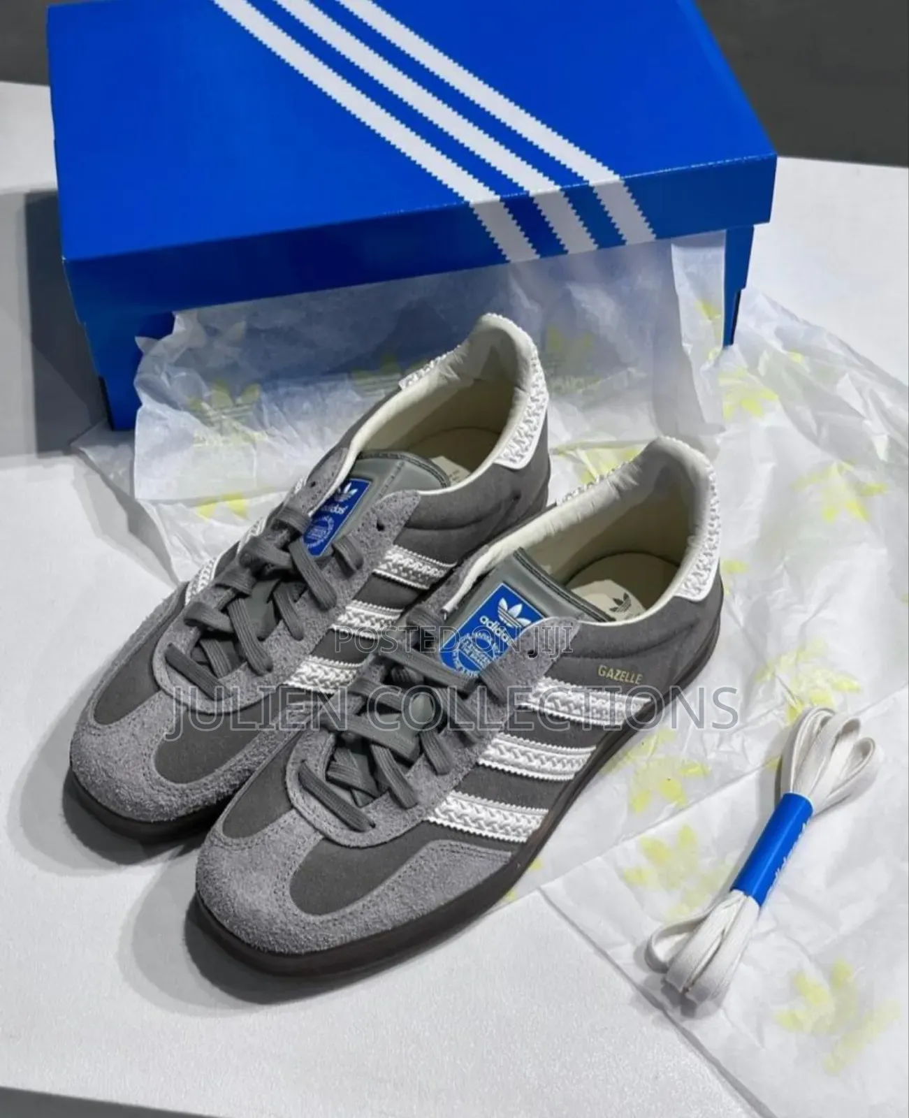 Adidas Gazelle Og Grey White