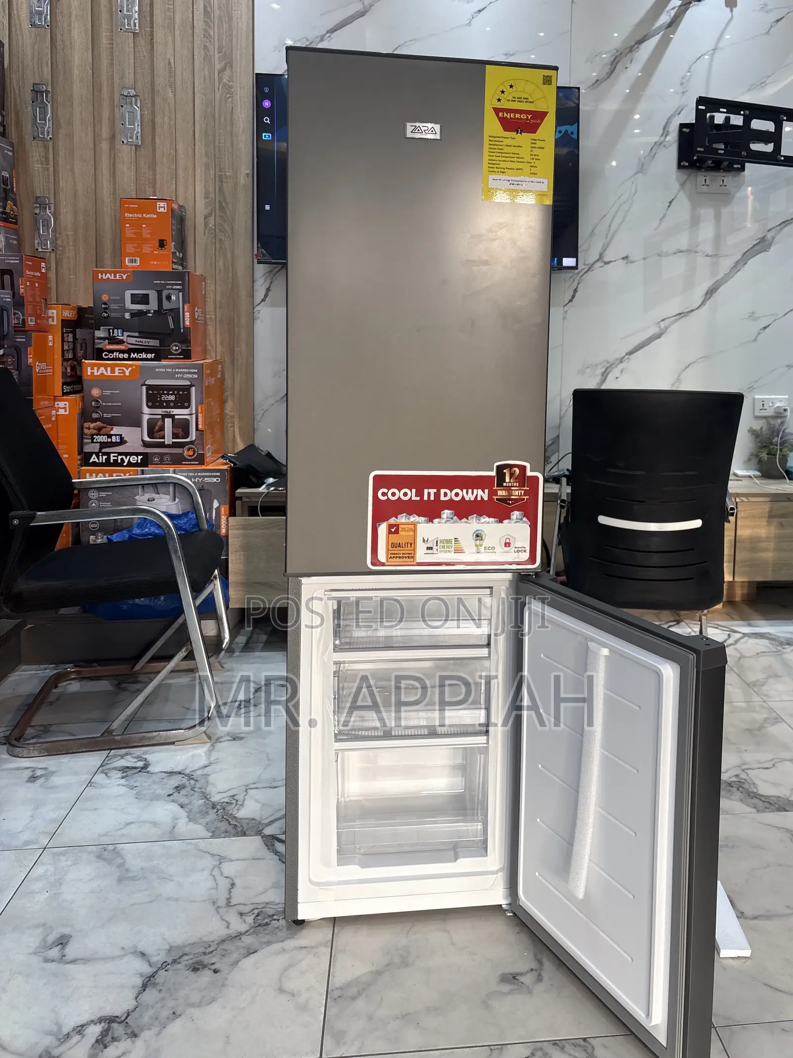 Order Zara 240 Bf 161liters Bottom Mount Electric Refrigerator.
