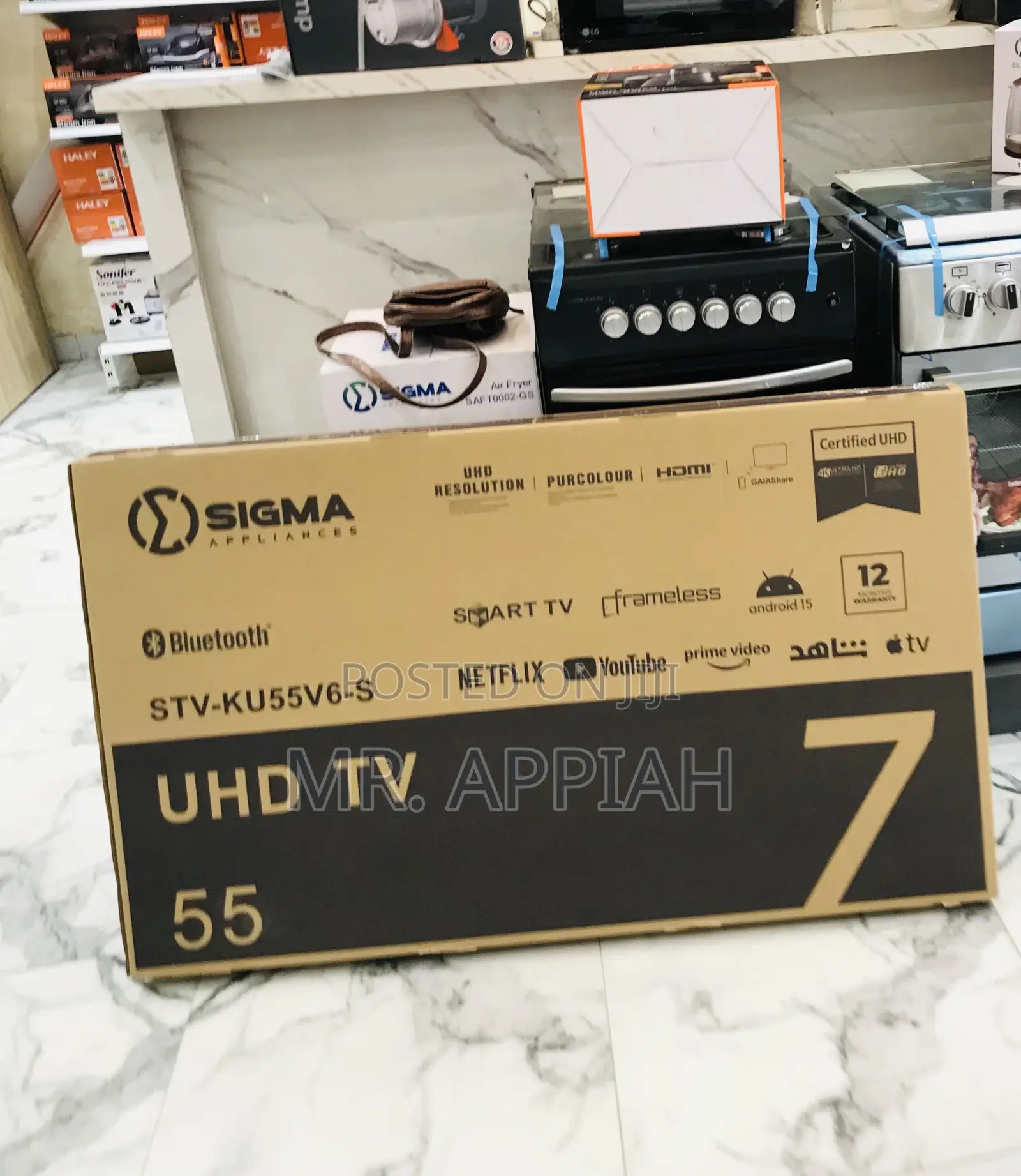 High Quality Sigma 55 Uhd Smart Digital Satellite Led Television 