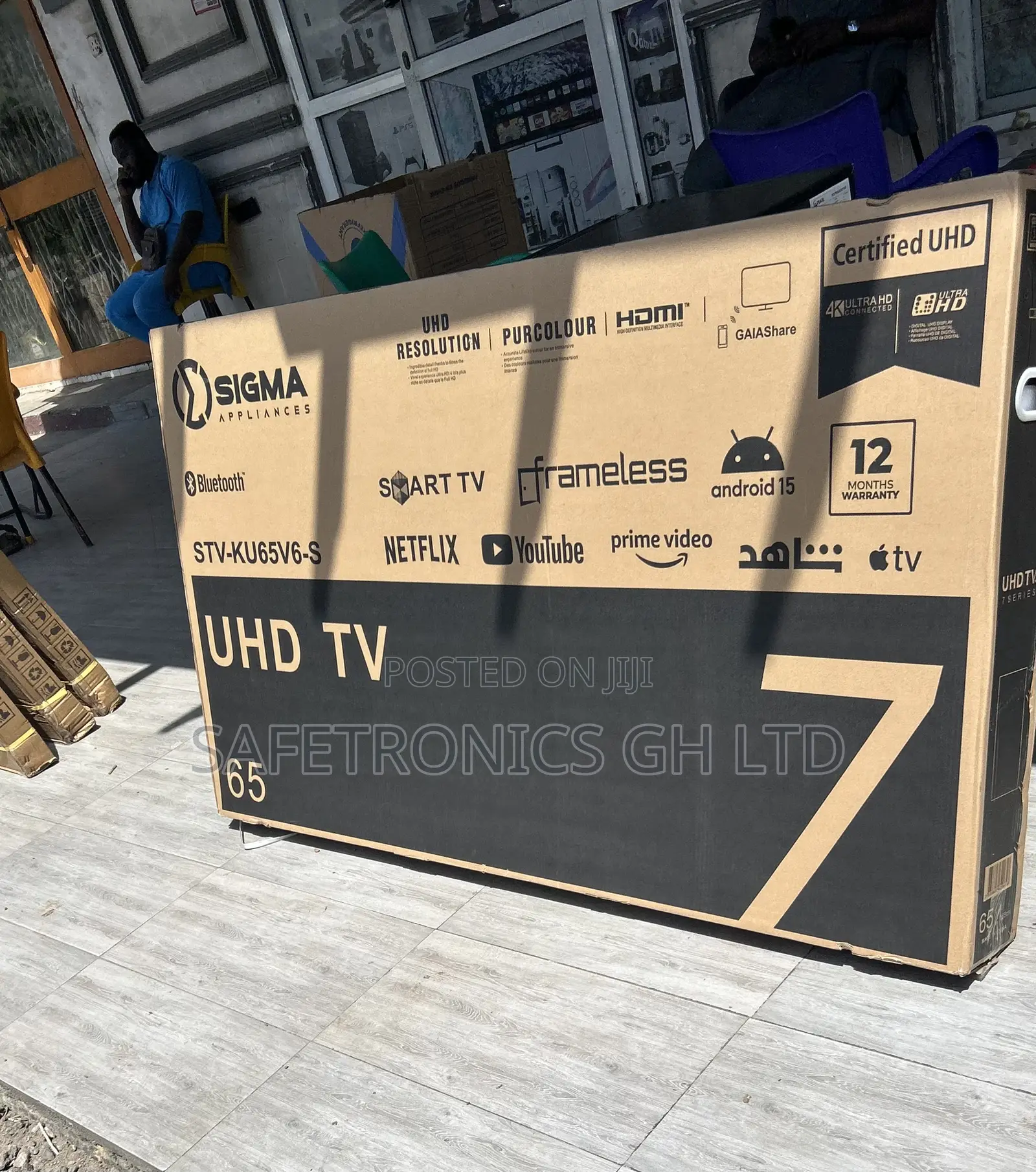 Newly Approved 65 Inch Smart Uhd Digital Satellite Android Sigma Tv