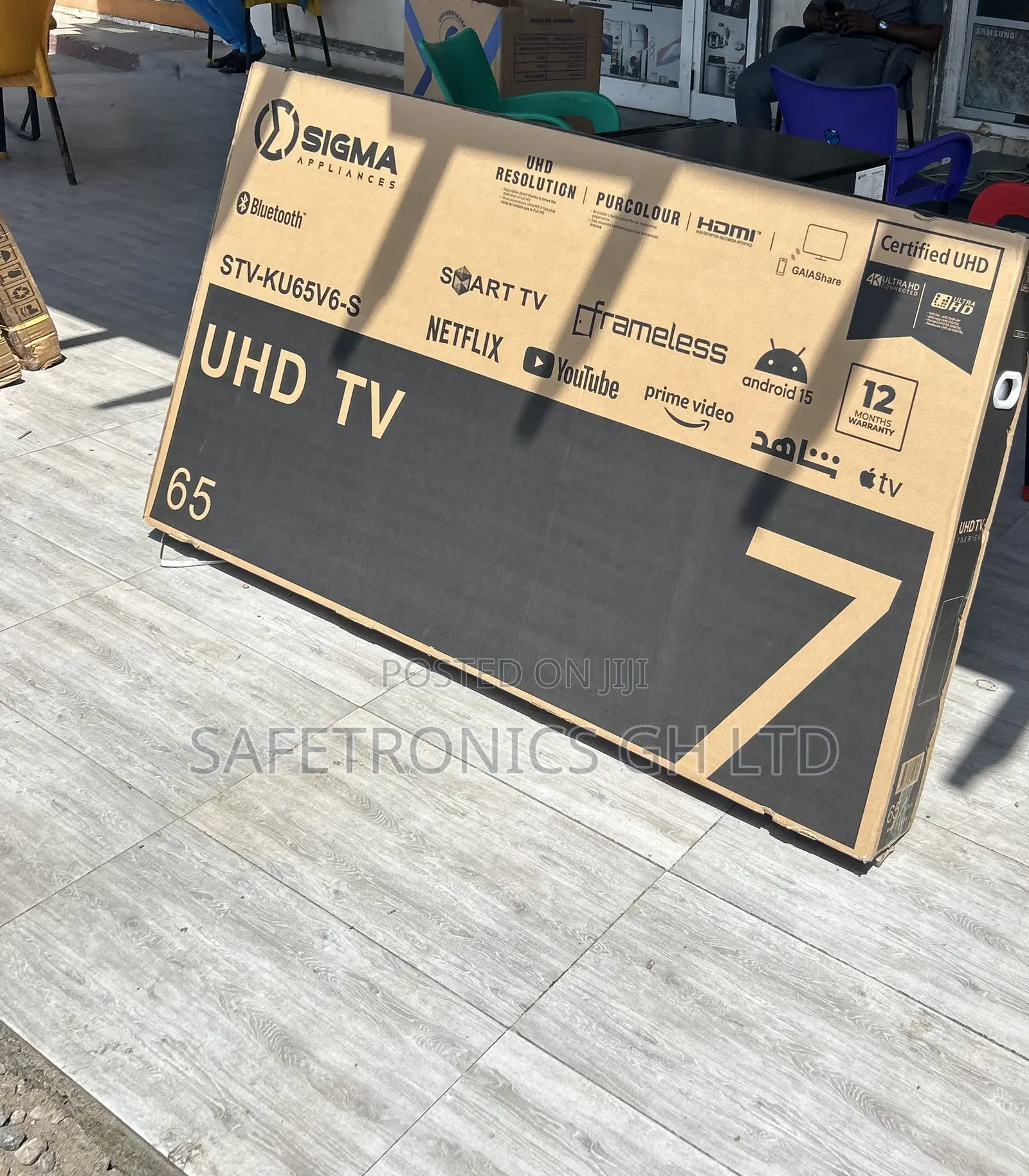 Newly Approved 65 Inch Smart Uhd Digital Satellite Android Sigma Tv