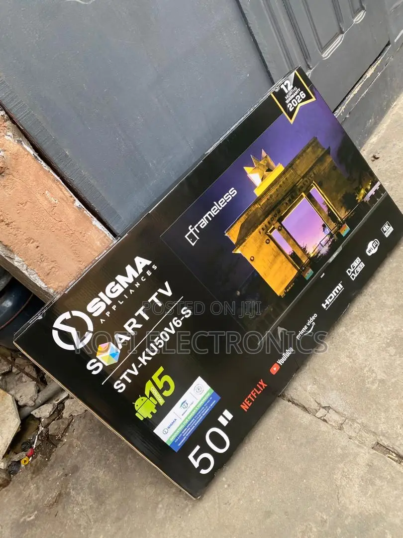 99% Screen-to-body Ratio Sigma 50" Uhd Smart Android Tv – Frameless