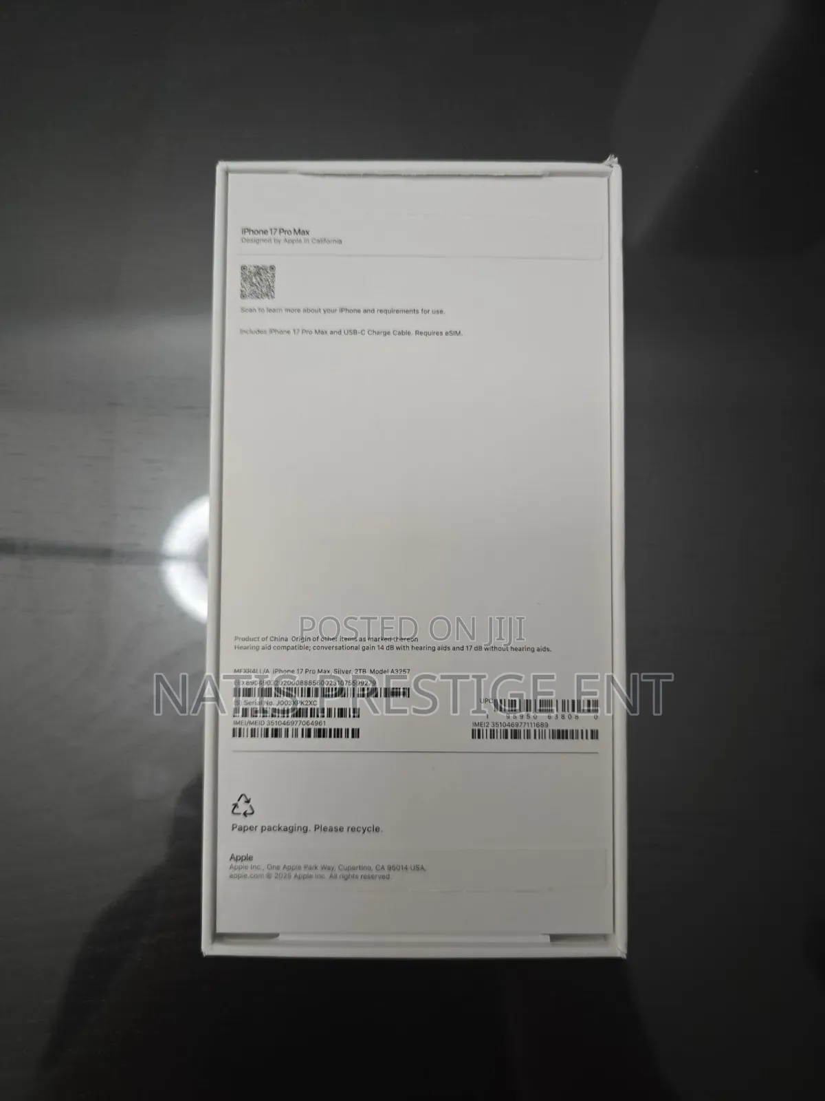 New Apple iPhone 17 Pro Max 512 GB Orange