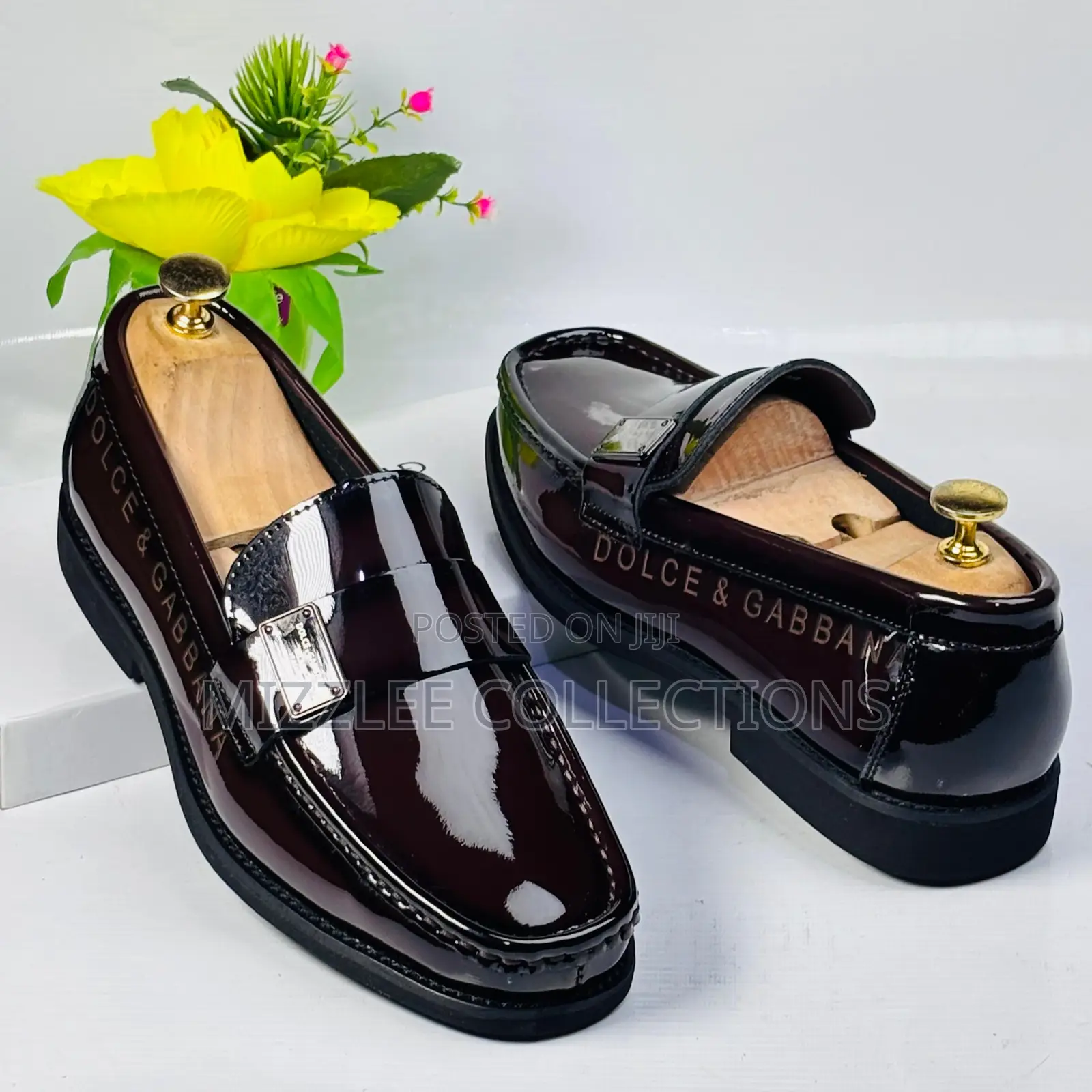Quality Dolce Gabbana Mirror Loafers Black and Coffee 40-45