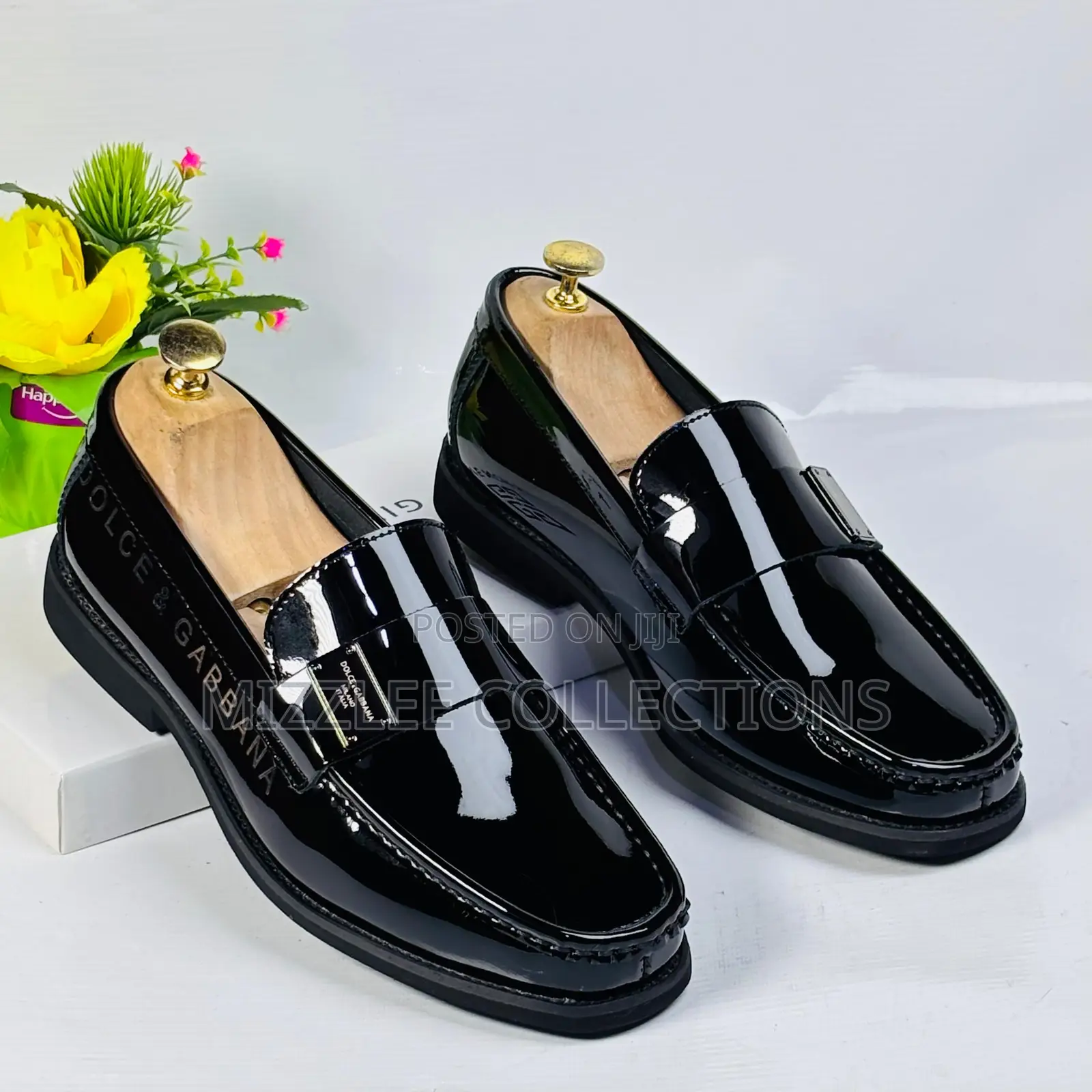 Quality Dolce Gabbana Mirror Loafers Black and Coffee 40-45