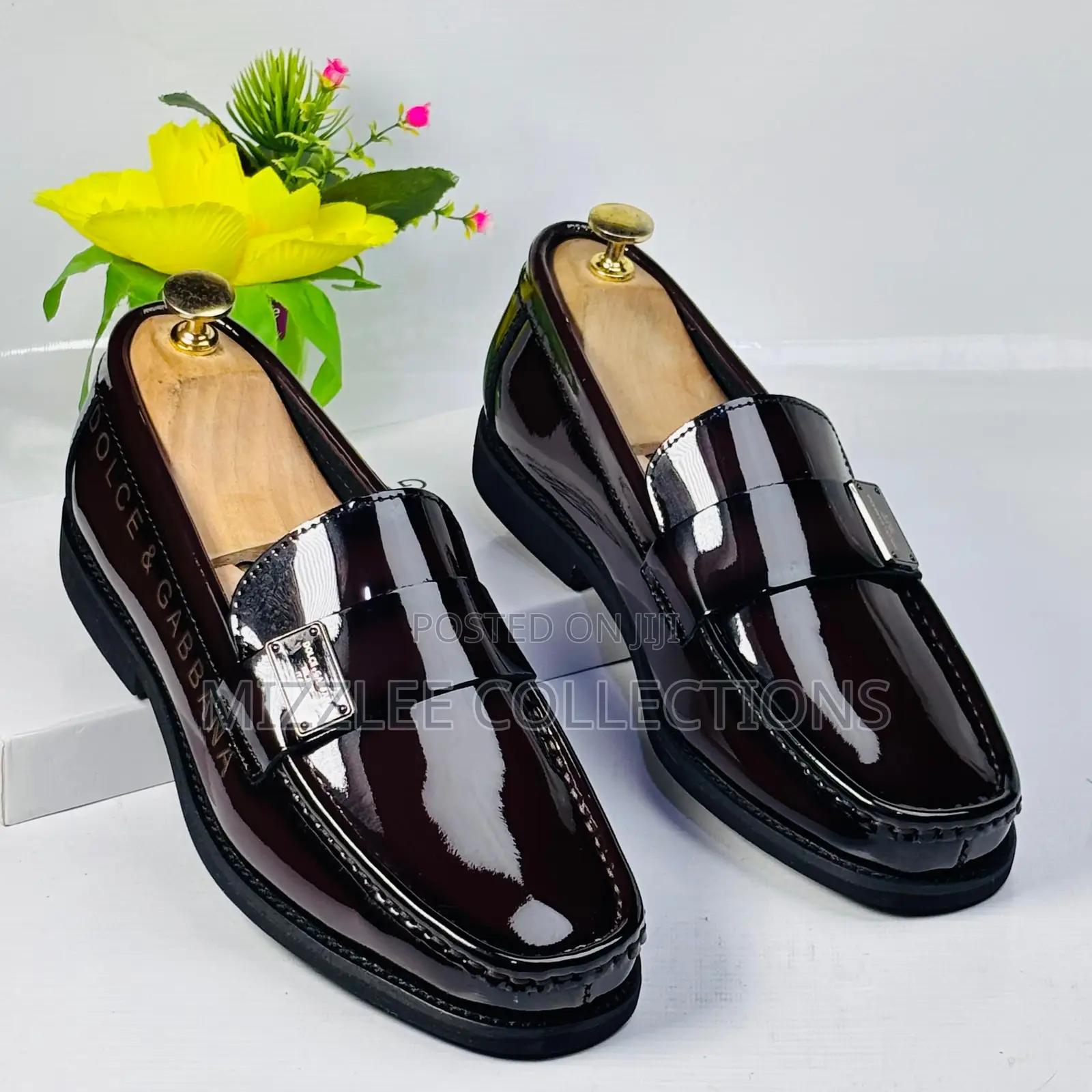 Quality Dolce Gabbana Mirror Loafers Black and Coffee 40-45