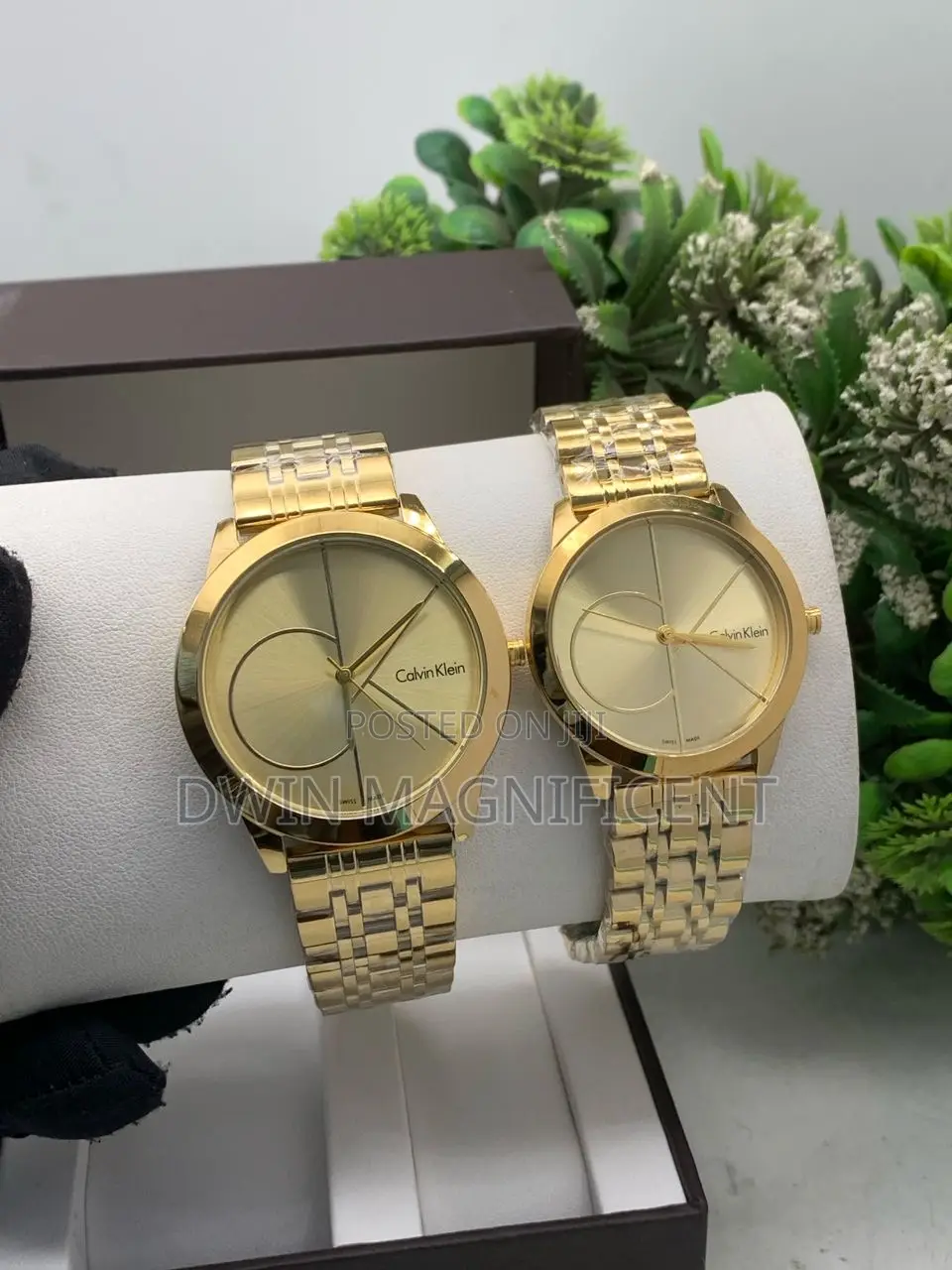 Pair of Calvin Klein Swiss-Made Quartz Wristwatches