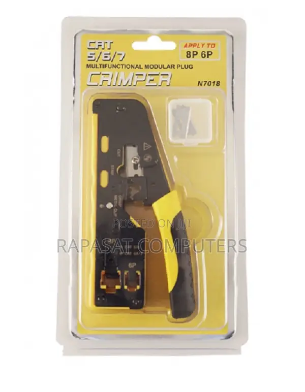 Cat7 Modular Crimping Tool For Cat7, Cat6 And Cat5 Network Cables