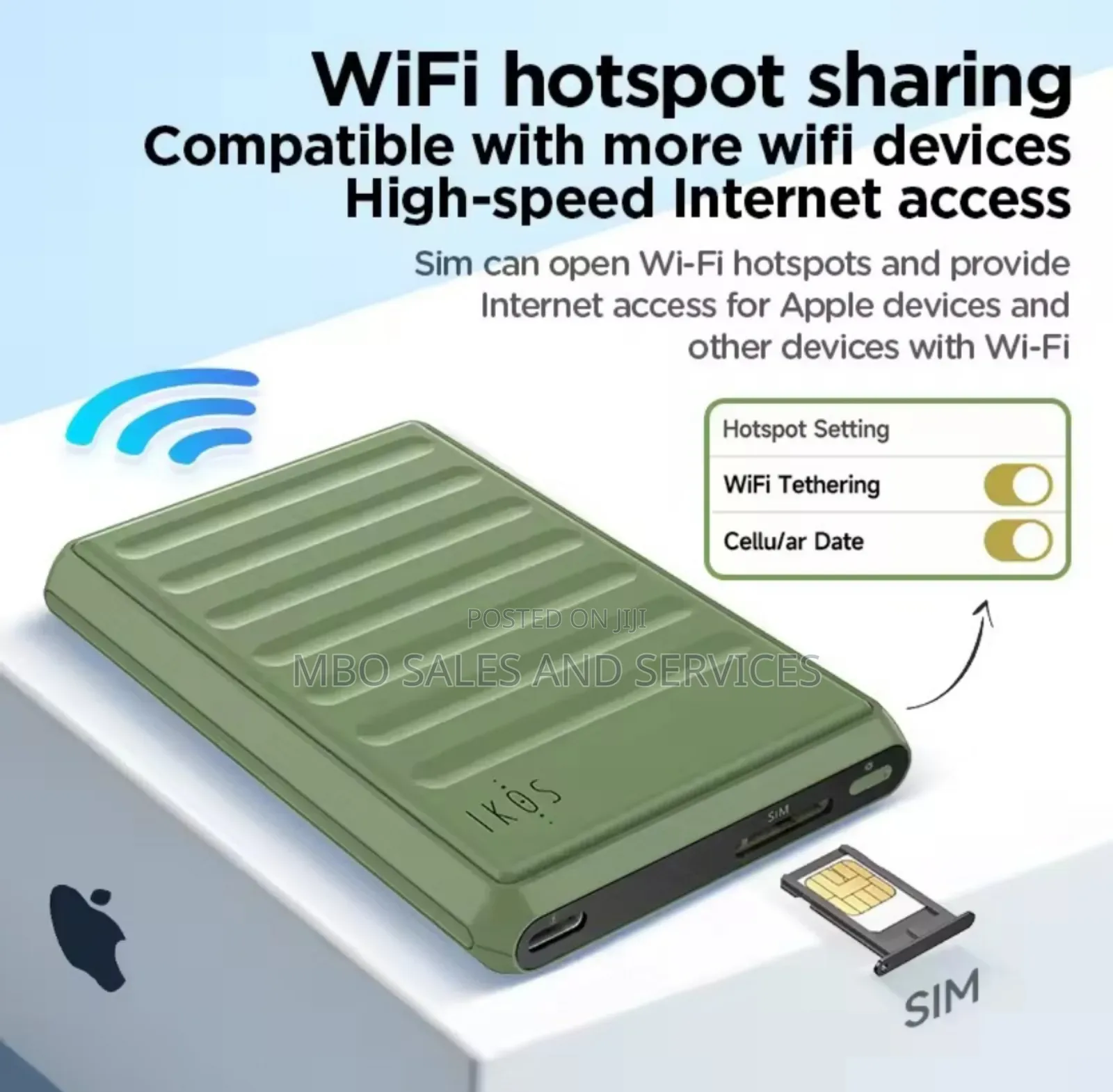 Esim Clip/Sim Card Adapter for iPhone - Call SMS Wifi Hotspot Internet