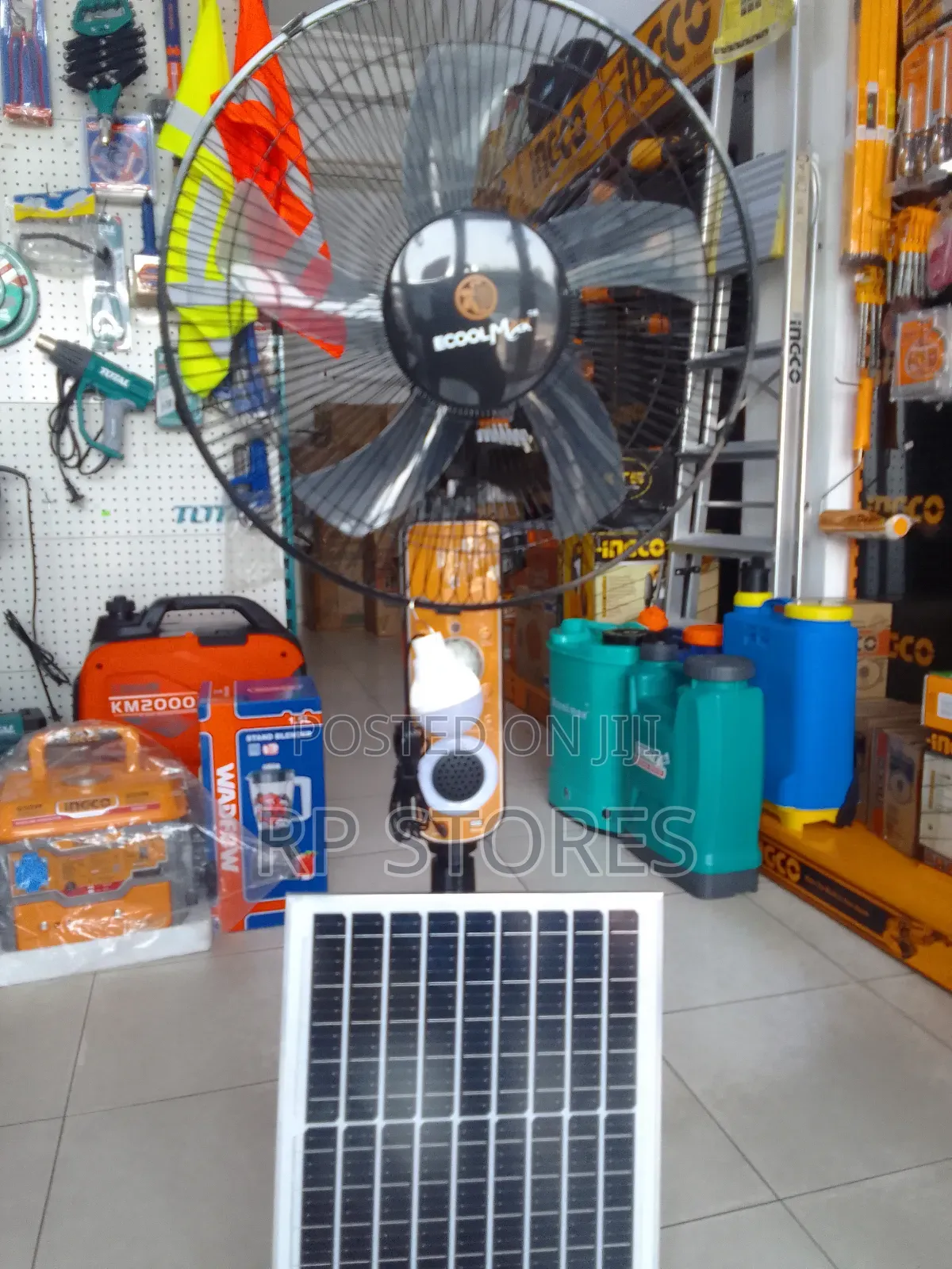 Ecool Max Solar Standing Fan