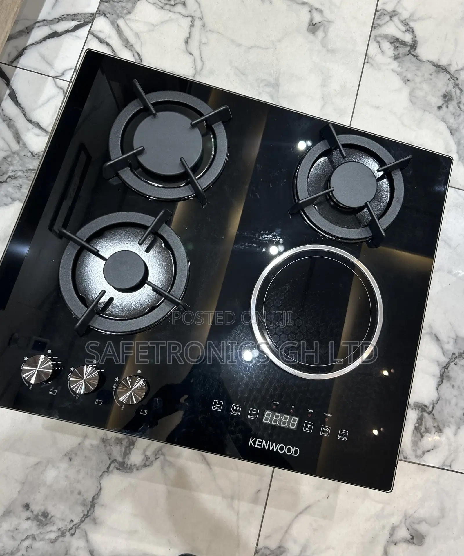 Super Fast New Black 60cm Kenwood 3 Gas 1 Electric Cooker