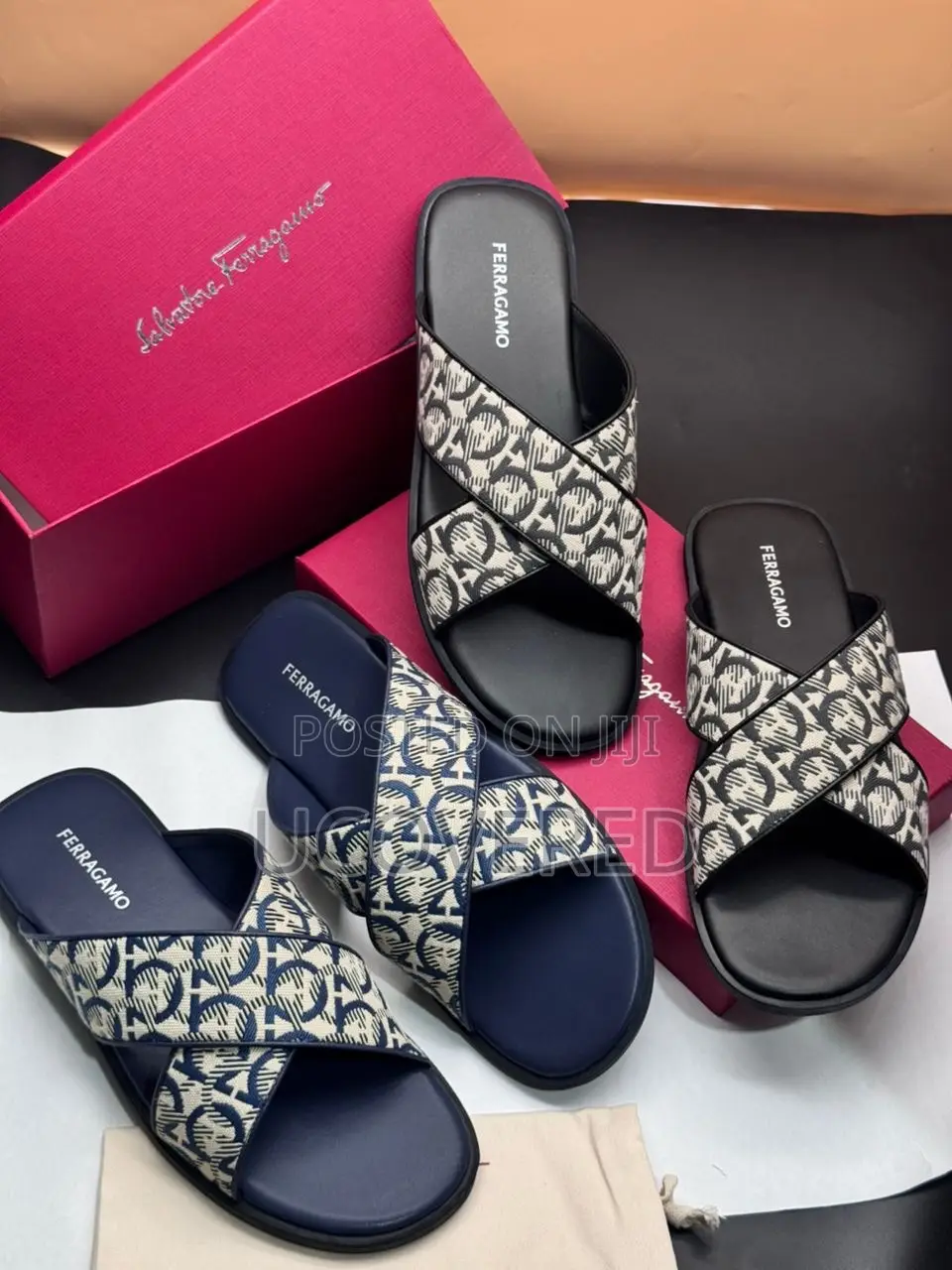 Ferragamo Salvatore Leather Slippers