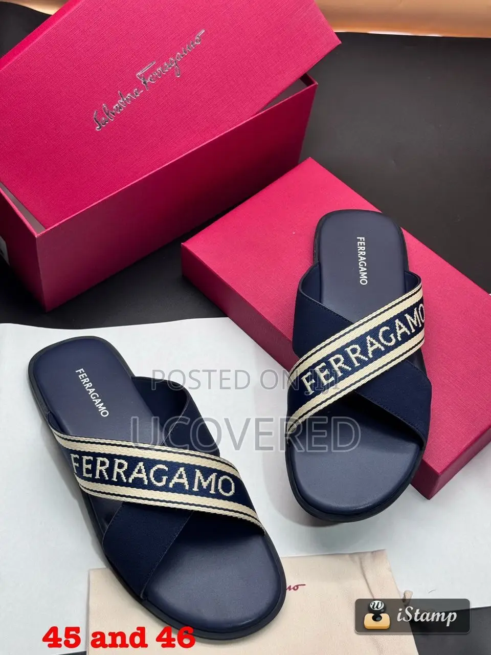 Ferragamo Salvatore Leather Slippers