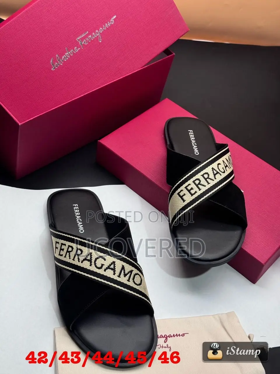 Ferragamo Salvatore Leather Slippers