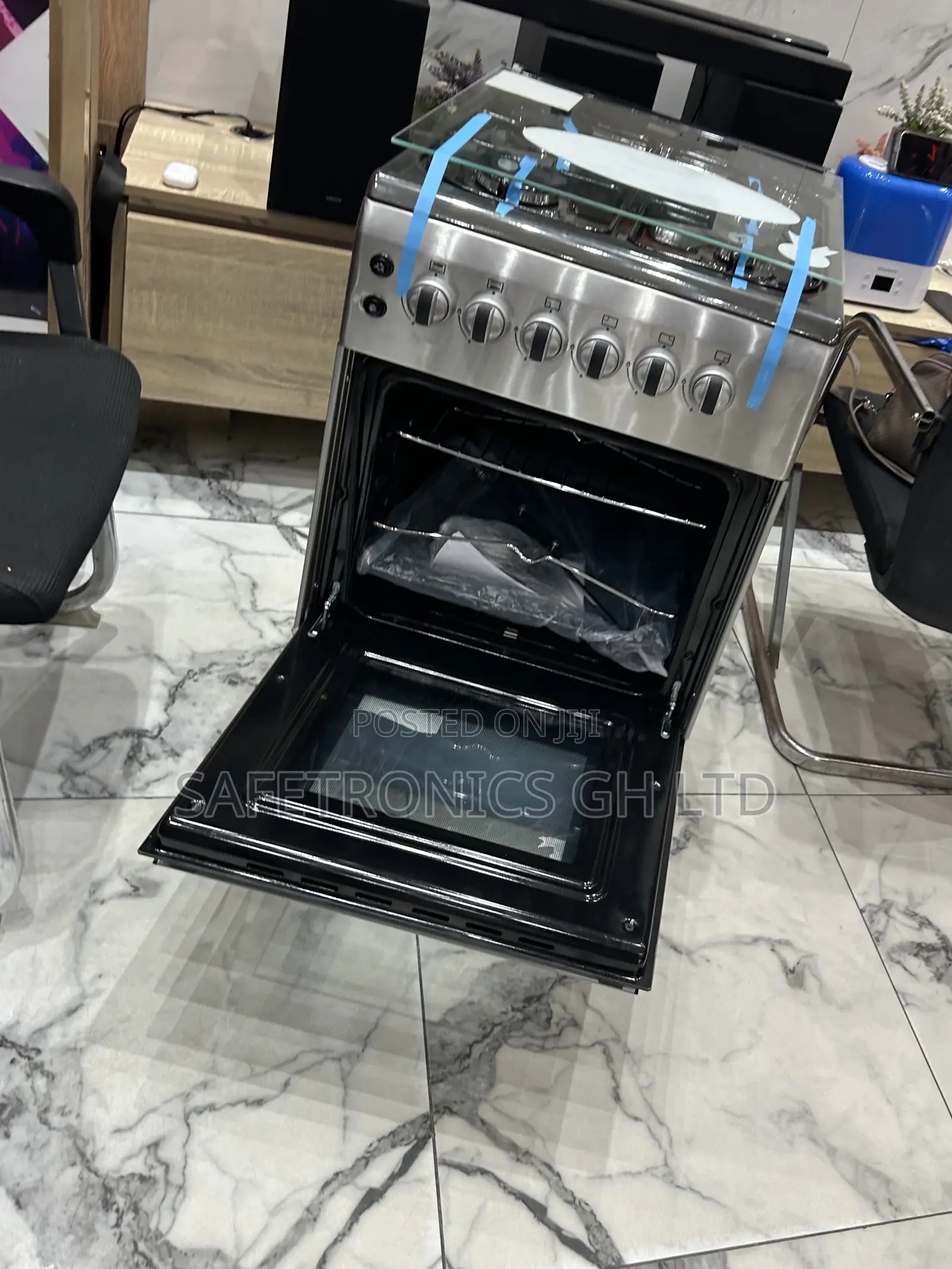 Secure Fast Volcano 4 Gas Cooker Oven With Grill 50x50
