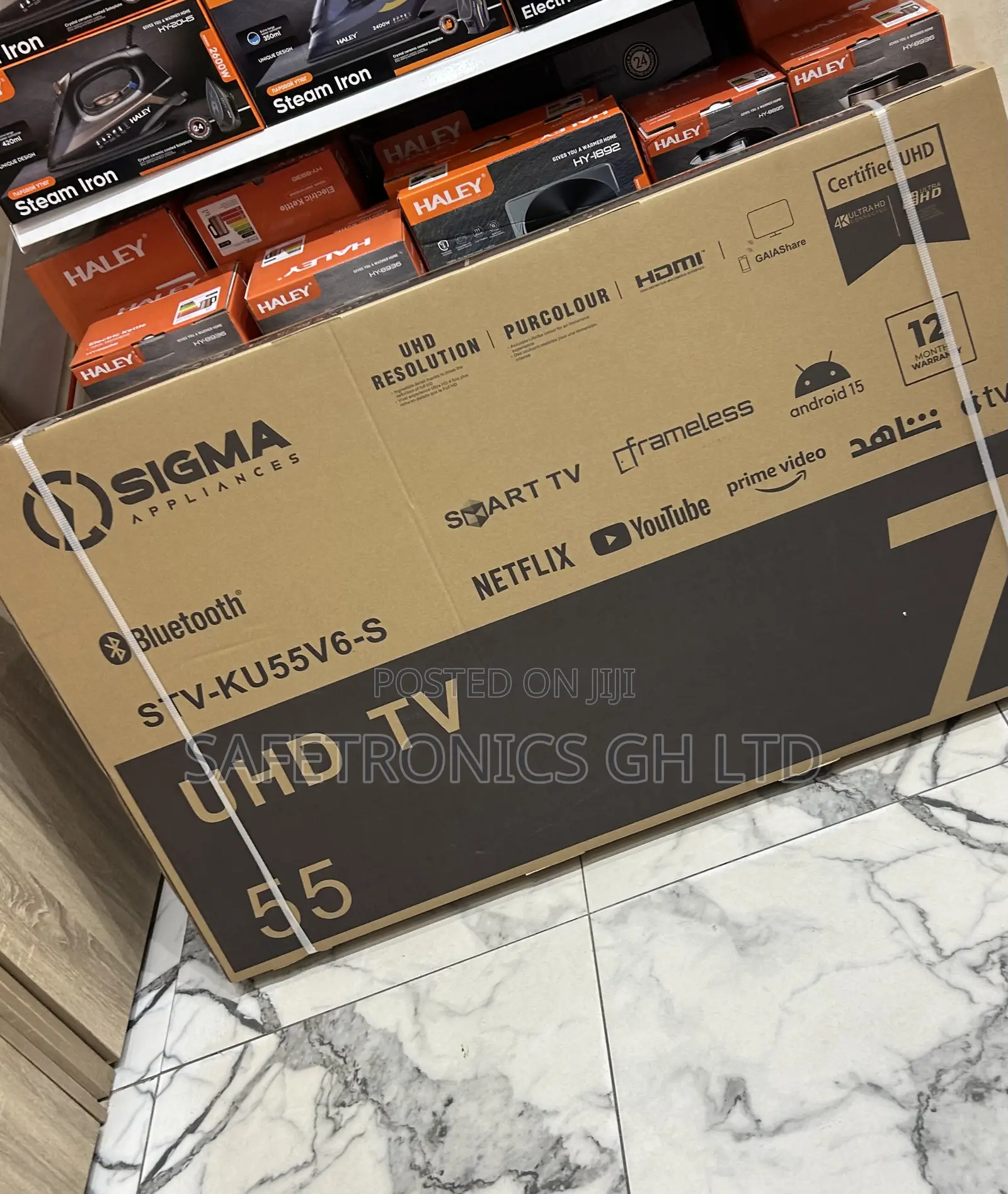 Exclusive Sigma 55 Inch Led Uhd Android Frameless Tv